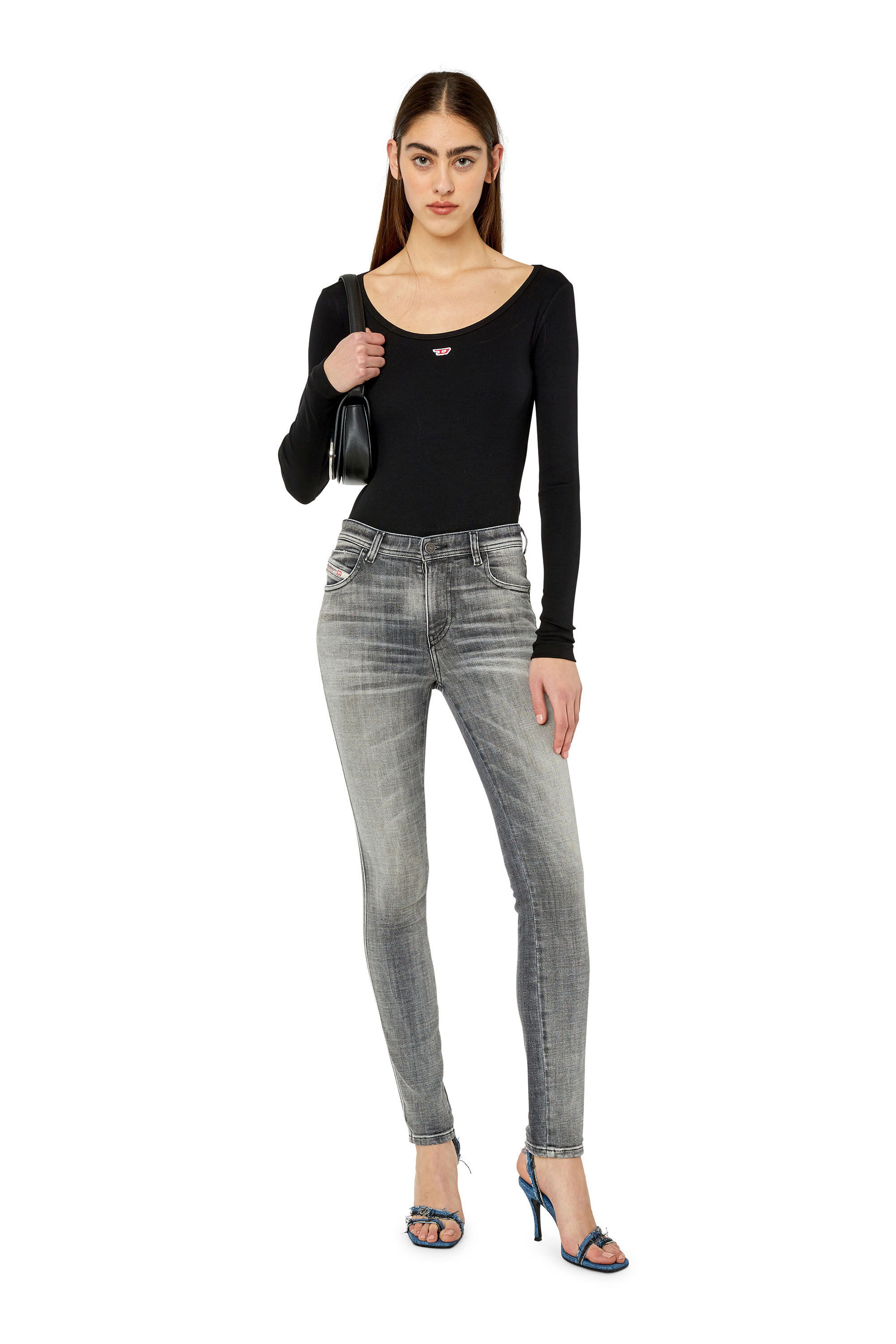 Diesel - Skinny Jeans 2015 Babhila 09E71, Female's SS23  デニム スキニー ライトグレー in グレー - 1