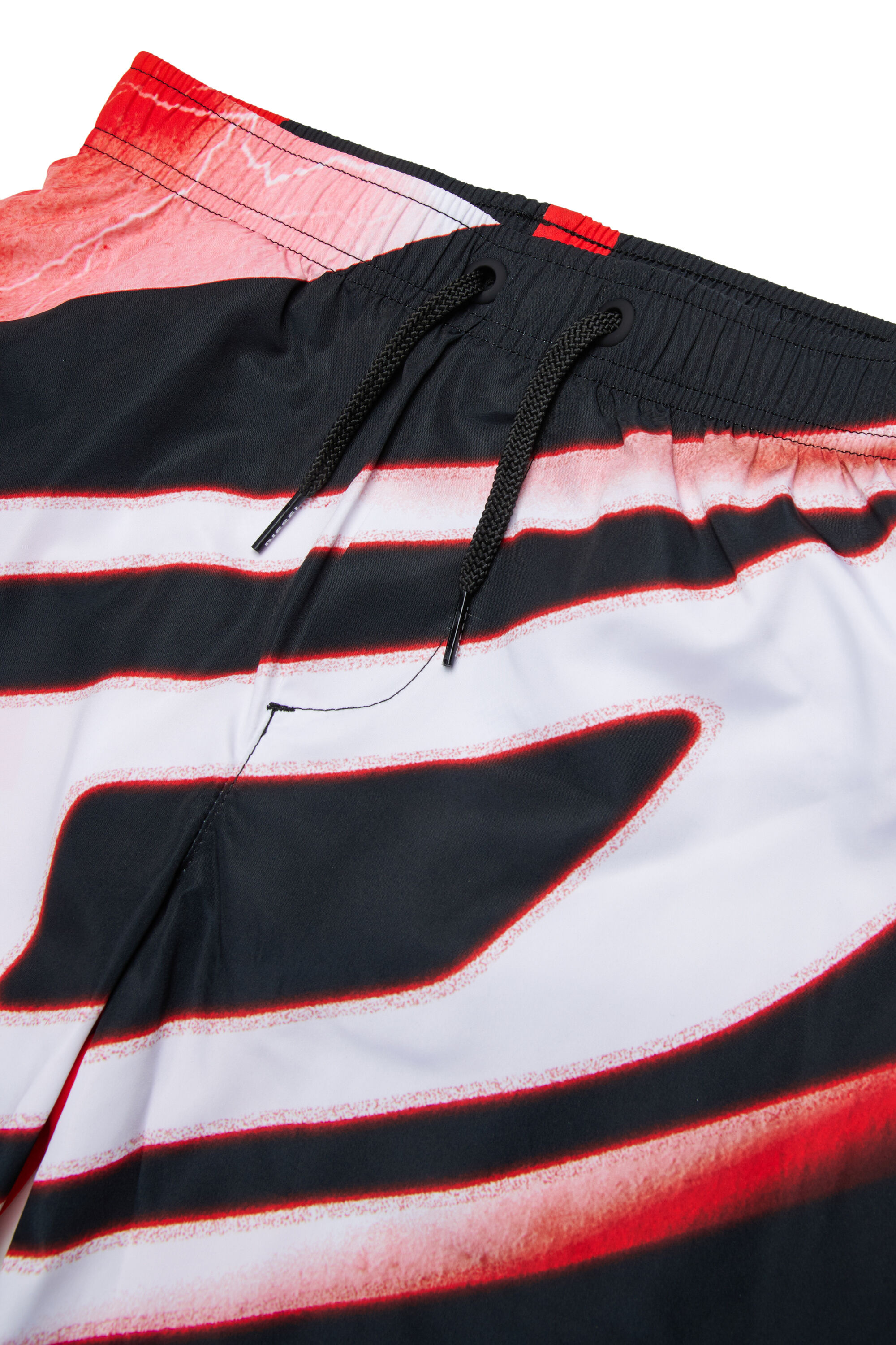 Diesel - MIOND, Male's Swim shorts with all-over blurred print in ブラック - 3