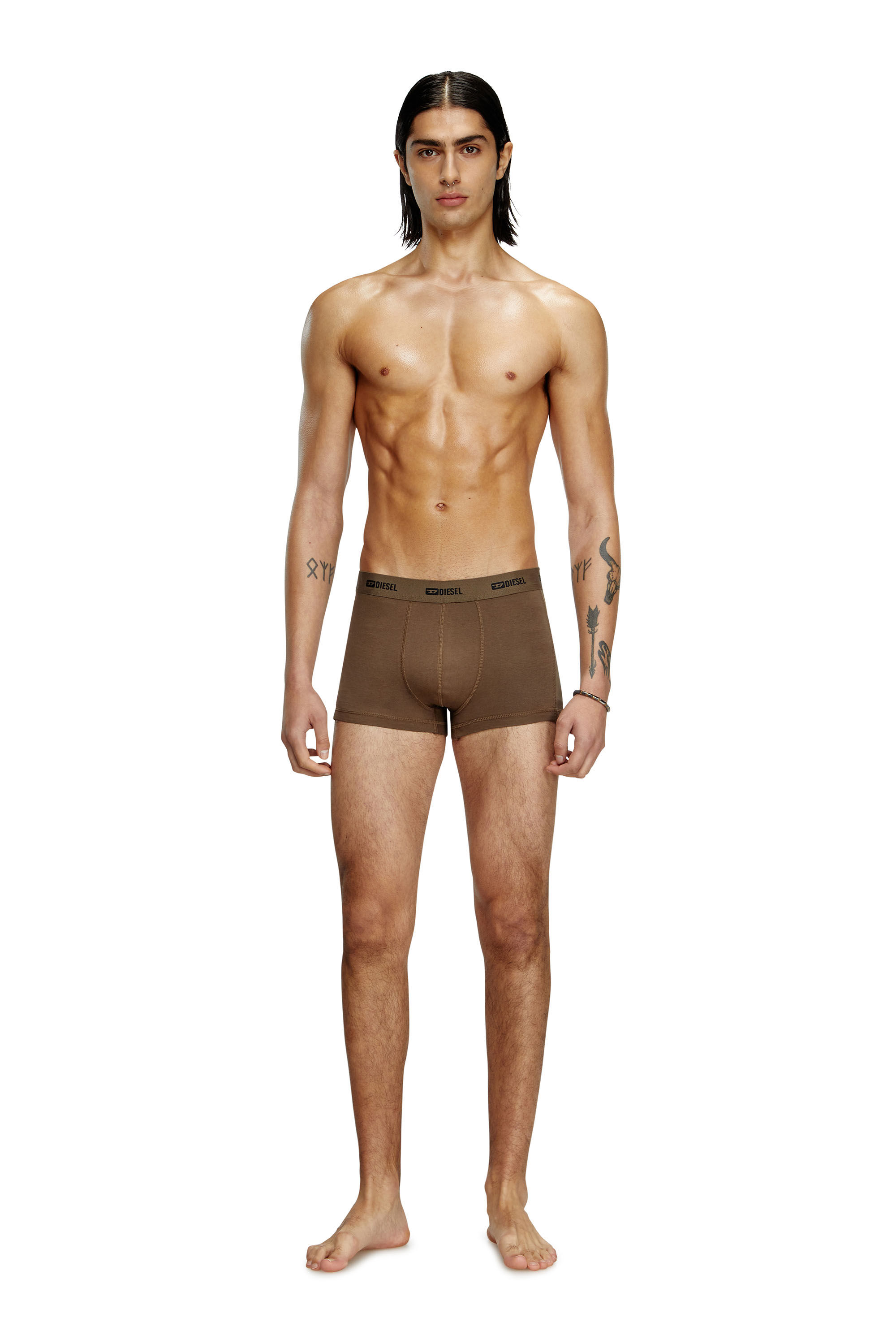 Diesel - DAMIEN-UTLT-3PACK, Male's 3-pack of boxer briefs in ブラウン/ブラック - 1