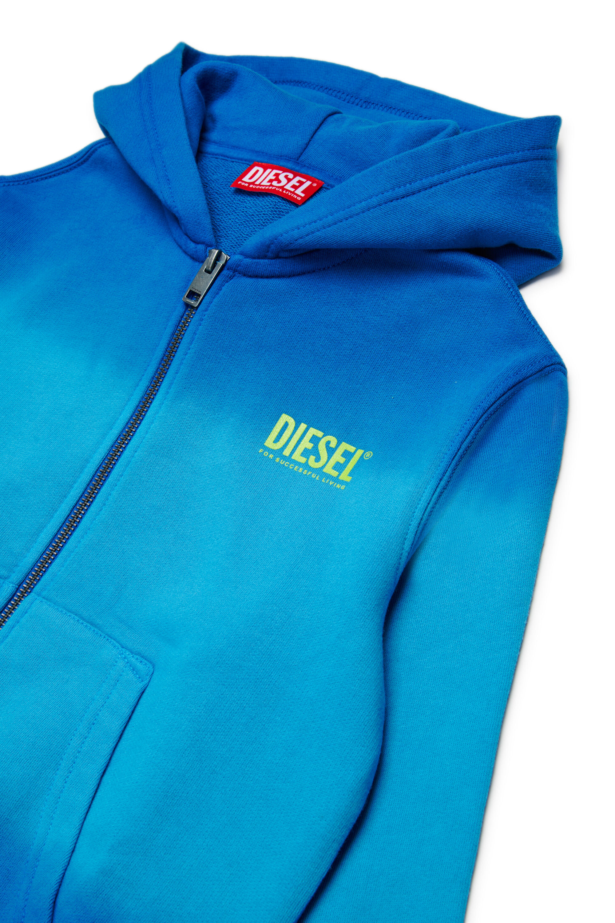 SHADE OVER ジップアップパーカー|ブルー|ボーイズ|DIESEL SHADE OVER ジップアップパーカー|ブルー|ボーイズ|DIESEL