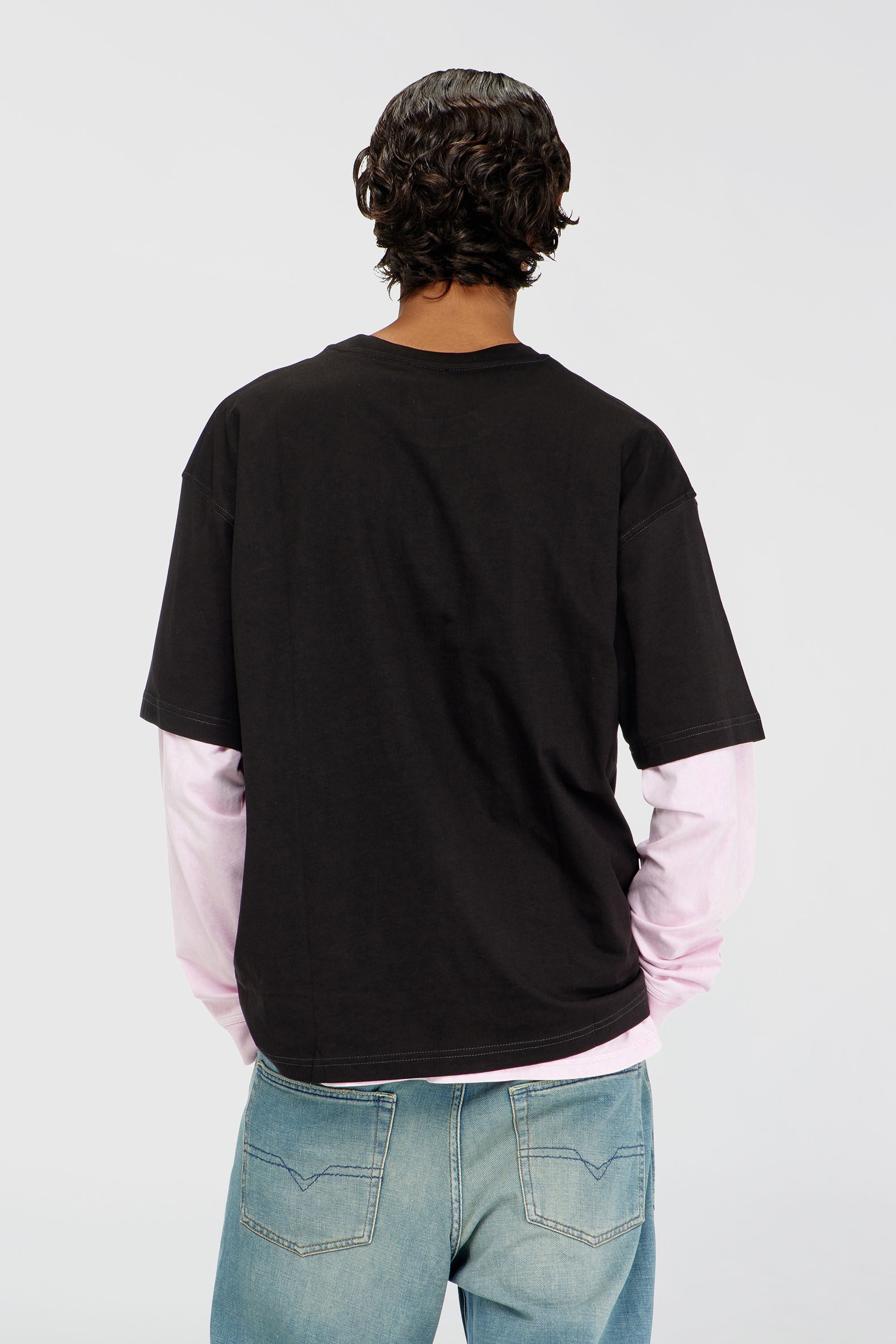 Diesel - T-BOXT-AA1, Male's Tシャツ in ホワイト/ブラック - 4