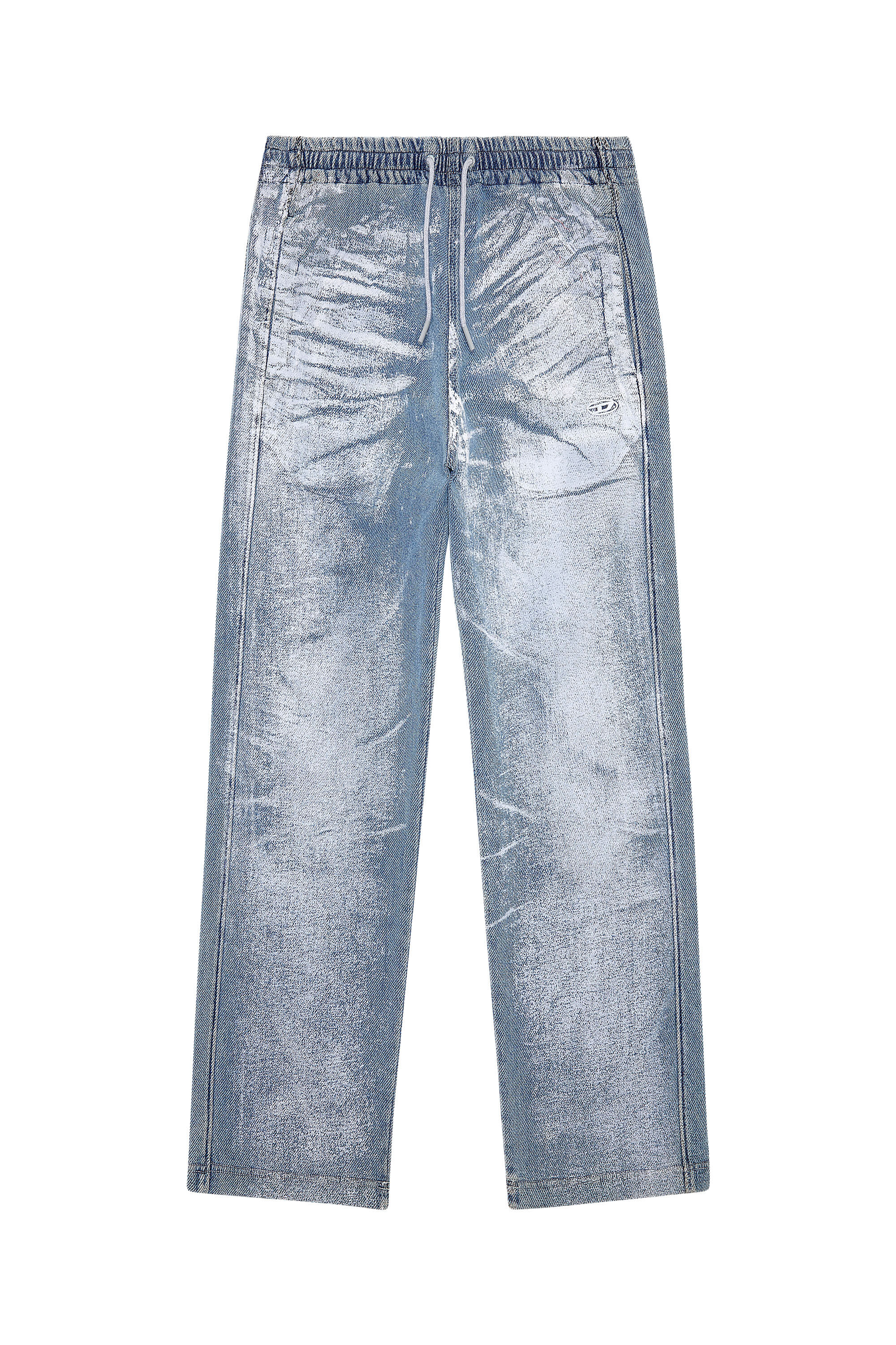 Diesel - Straight Jeans D-Martia 068JK, Male's デニムルーズフィットワイドパンツ in ライトブルー - 2