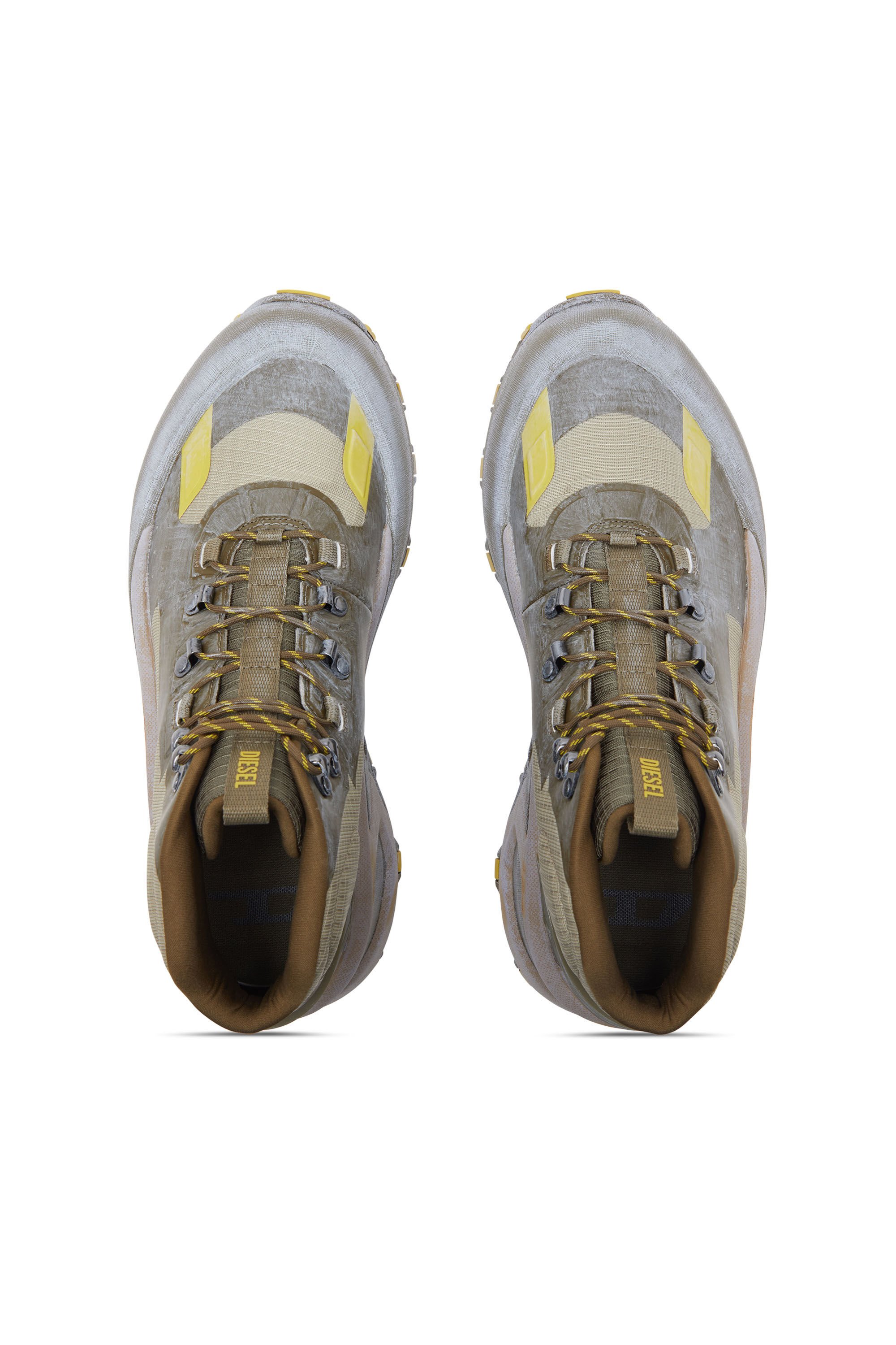 Diesel - D-CAGE HIKING, Male's スニーカー in グリーン/イエロー - 5