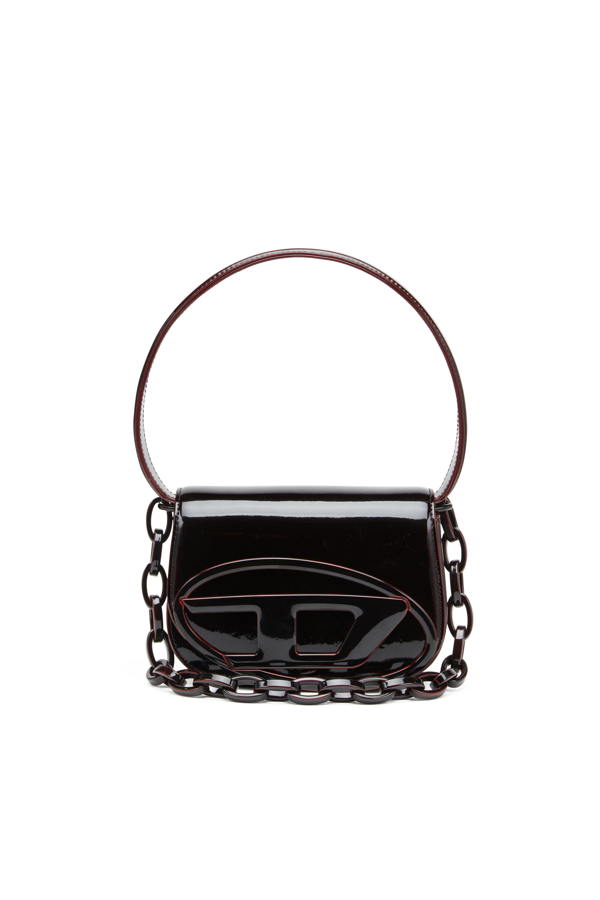 Diesel - 1DR, Female's 1DR-Iconic 1DR bag in liquid PU in バーガンディー - 2