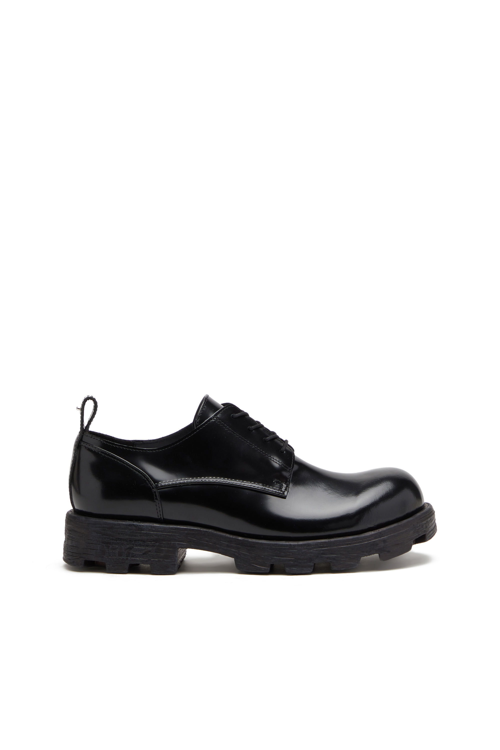 Diesel - D-HAMMER SH, Male's カウレザー レースアップシューズ - D-Hammer SH in ブラック - 1
