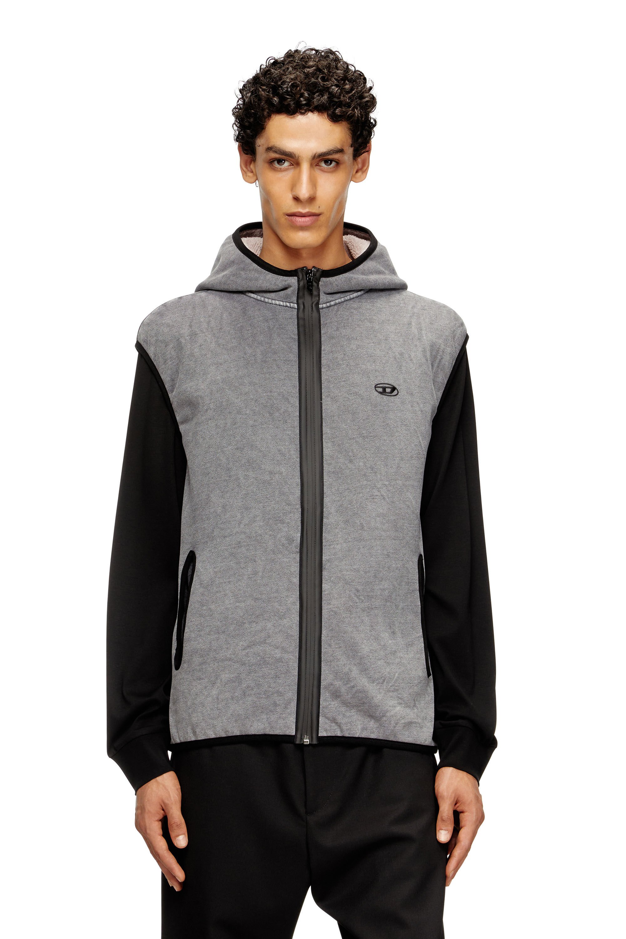 Diesel - S-HAKY-NEW, Male's スリーブレスジャケット in グレー - 3