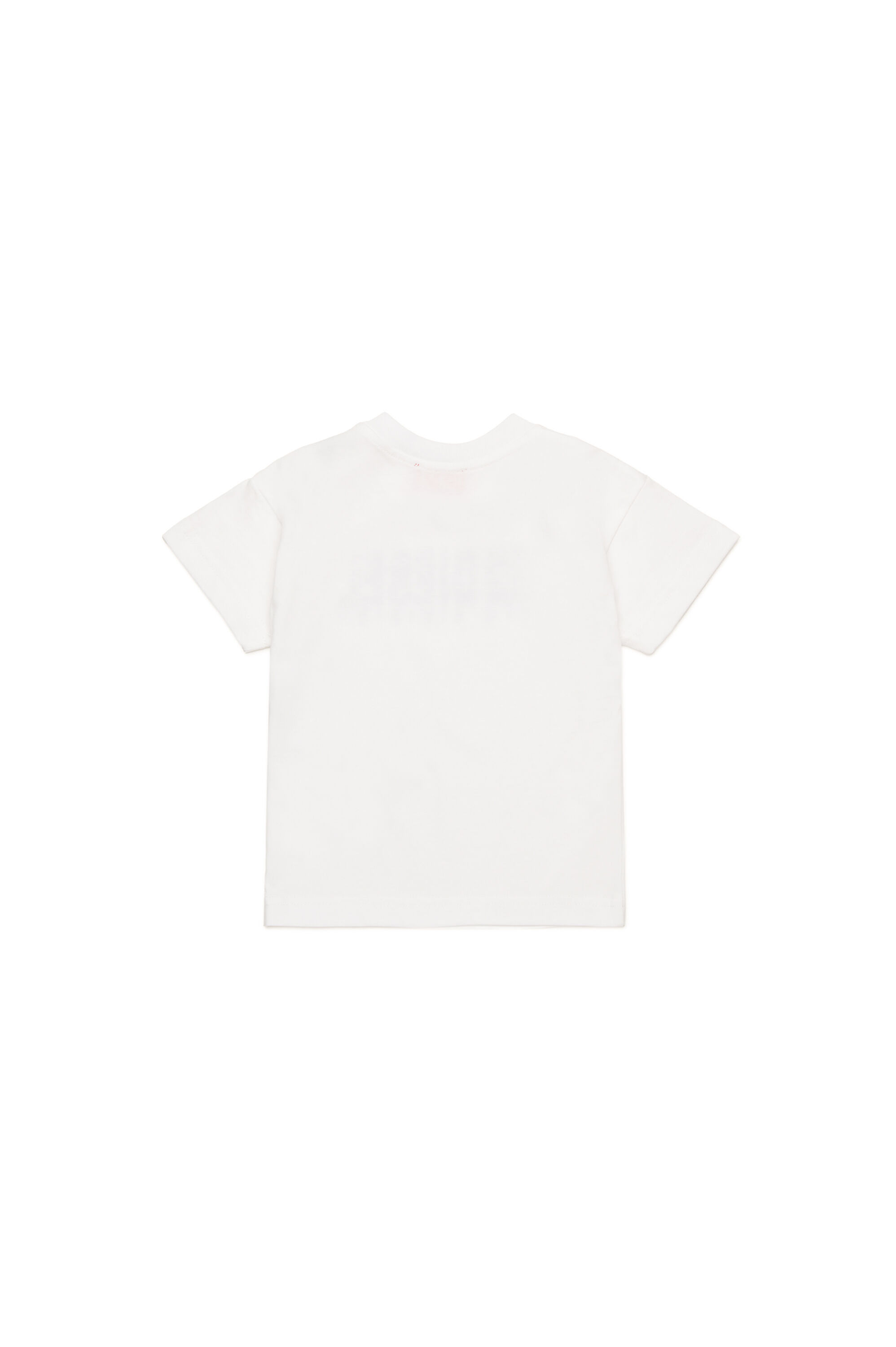Diesel - TDIEGORL6MAB, Unisex's T-shirt with smudged logo in ホワイト - 2