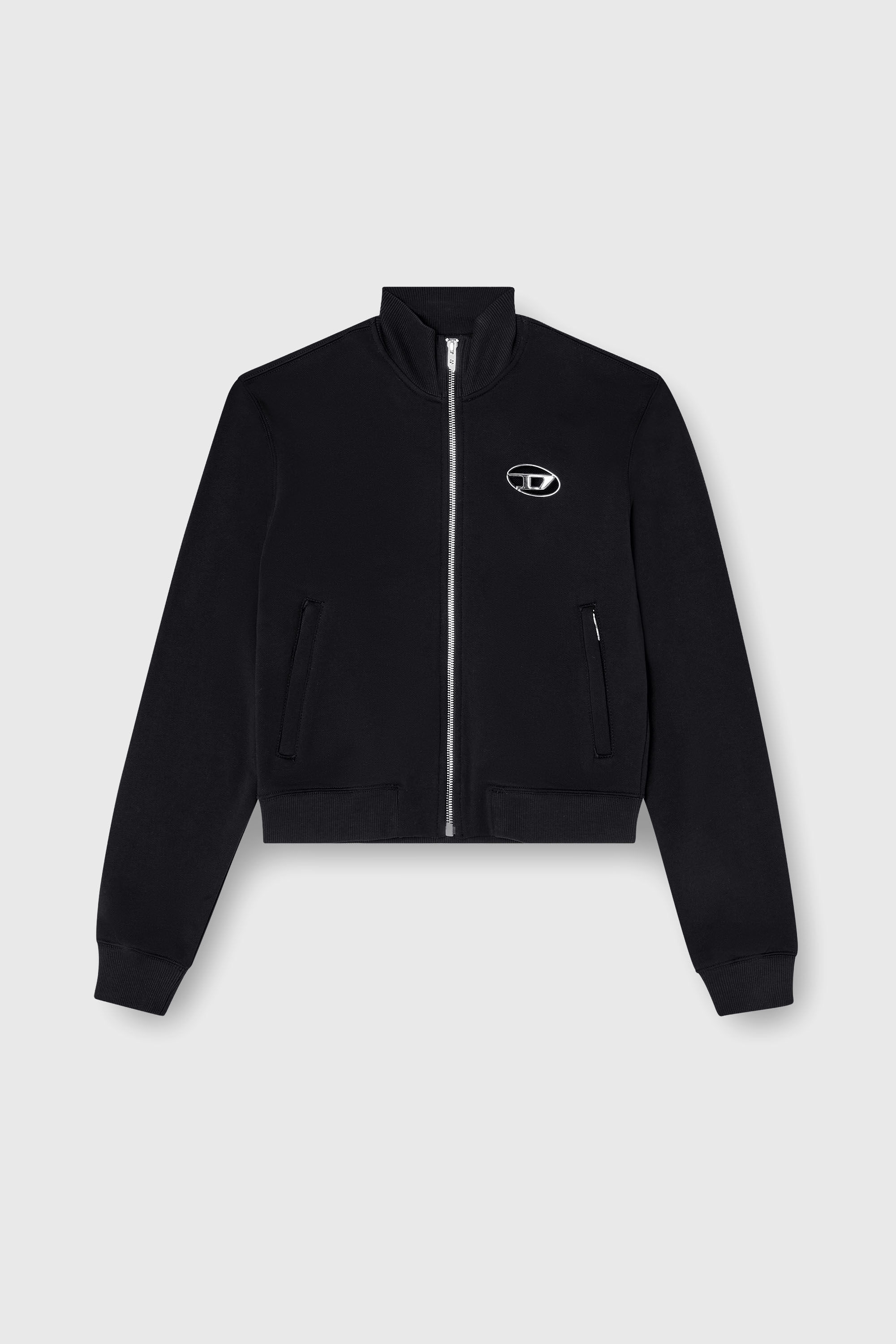 DIESEL / ディーゼル ジップアップスウェット パーカー F-Flacin F-FLACIN ジップアップスウェット｜ブラック｜ウィメンズ｜DIESEL