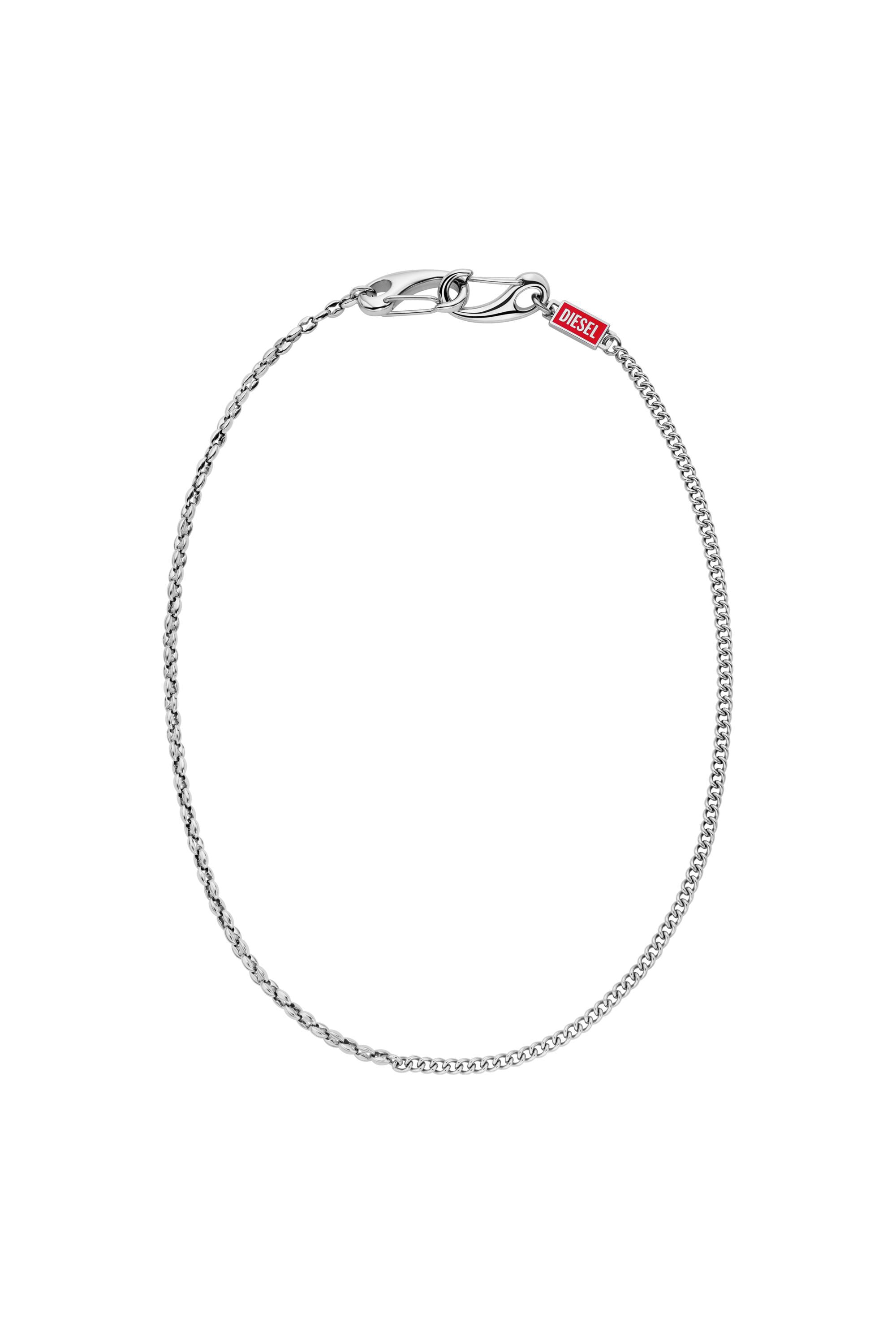 Diesel - DX1695040 JEWELLERY, Unisex's Stainless steel multi-wear chain necklace in シルバー - 1