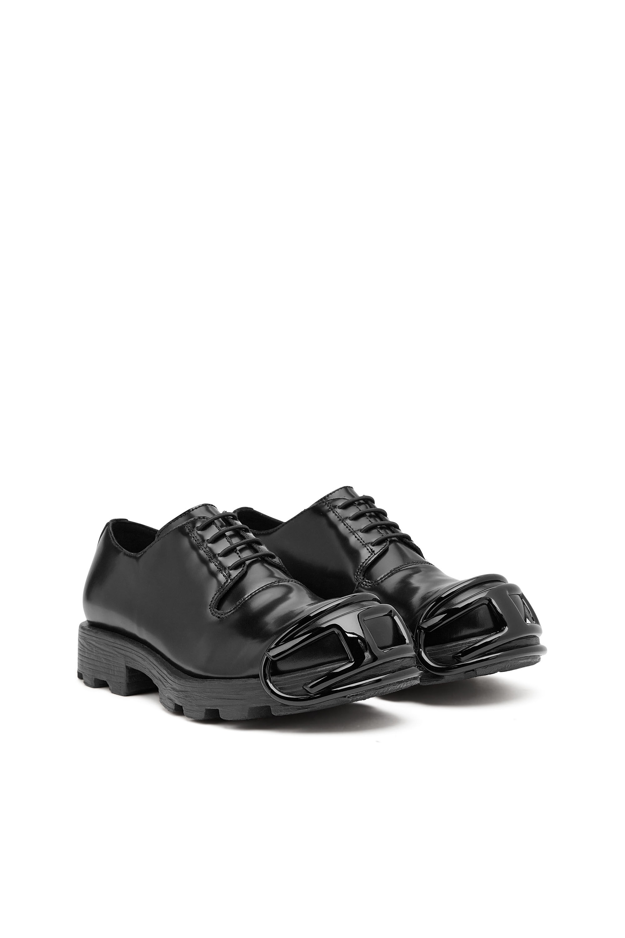 Diesel - D-HAMMER SO D, Male's カウレザーレースアップシューズ in ブラック - 2