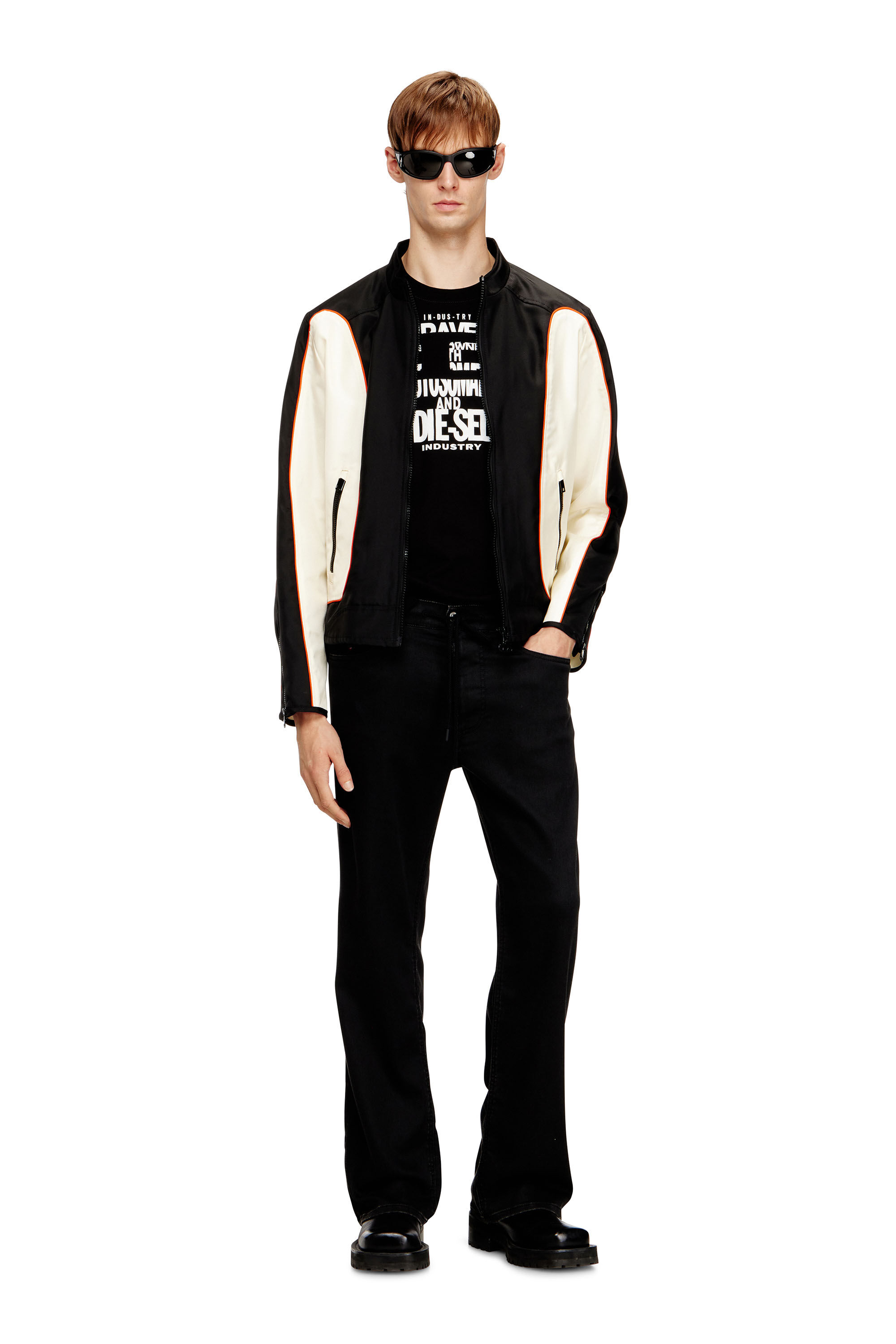 Diesel - T-ADJUST-V9, Male's Tシャツ in ブラック - 1