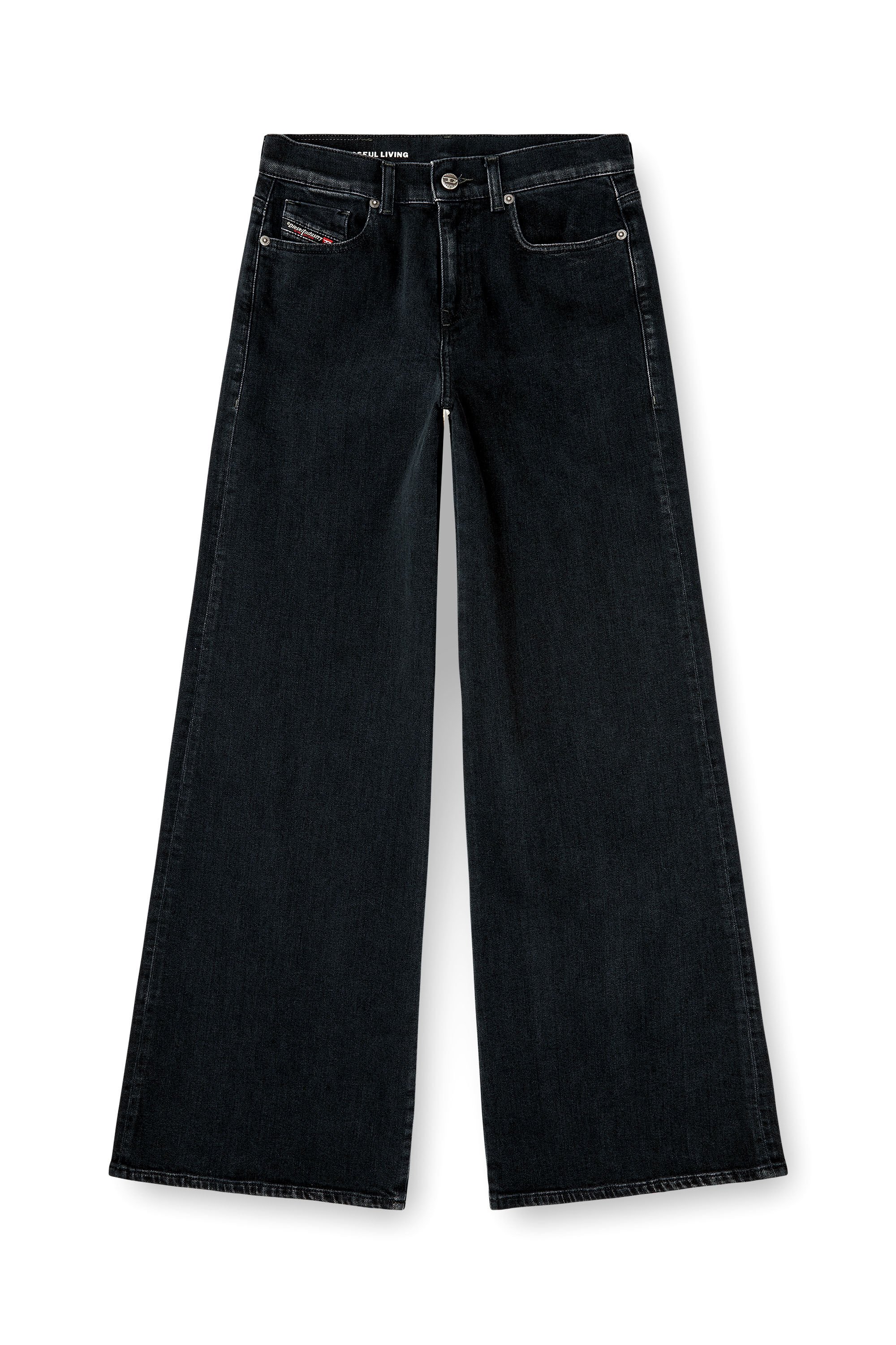 Diesel - Female's Flare Jeans 1978 D-Akemi 09N89, ブラック/ダークグレー - 6