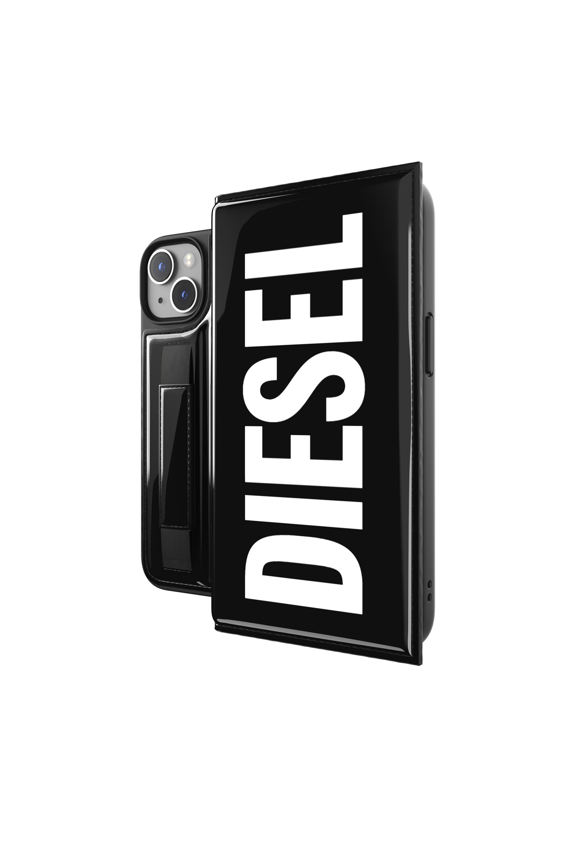 Diesel - 51502 BOOKLET CASE, Unisex's iPhone 14 対応 ケース in ブラック - 1