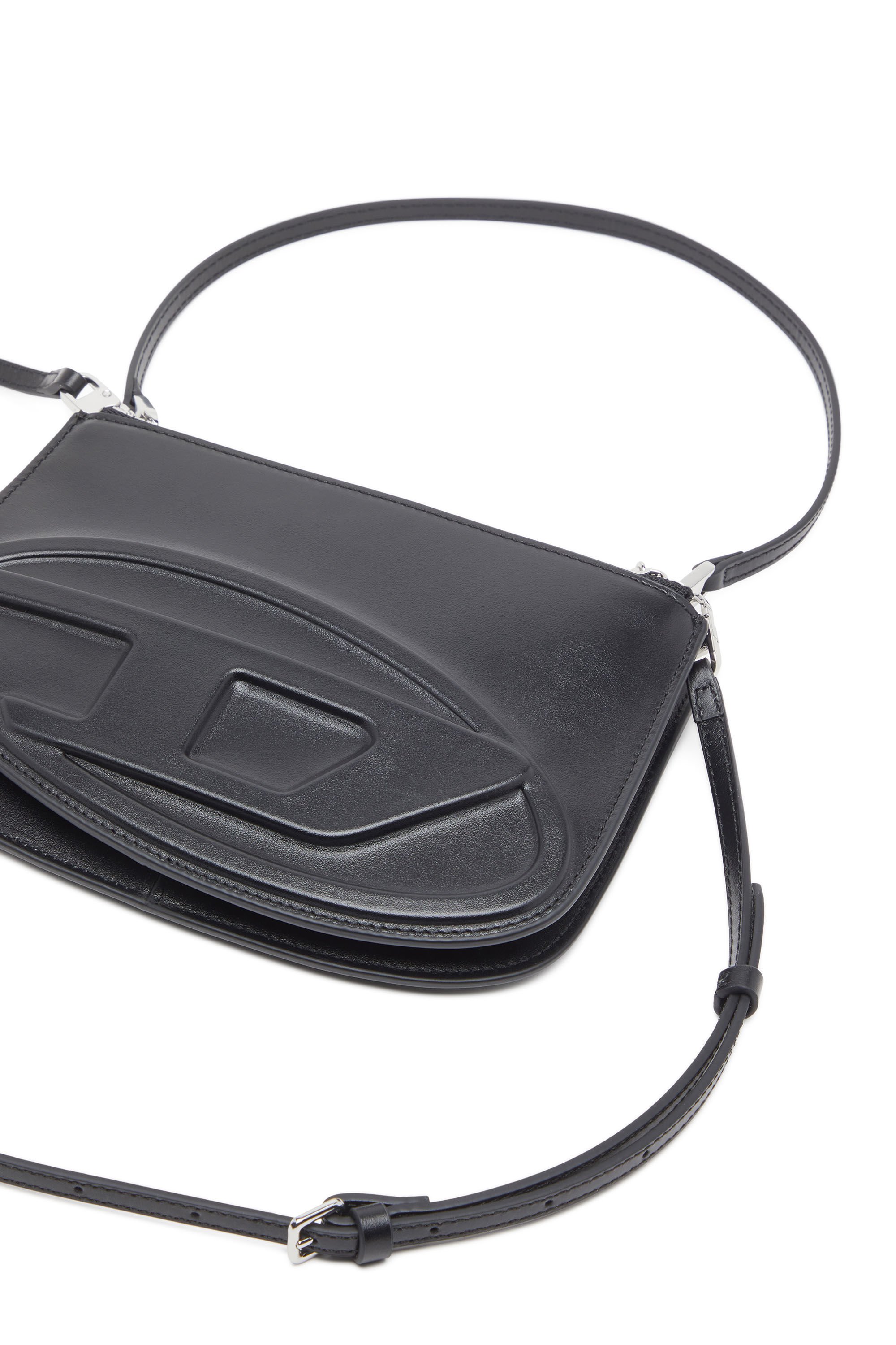 Diesel - 1DR TWIN, Female's 1DR Twin-Double-pouch shoulder bag in printed leather in ブラック - 6