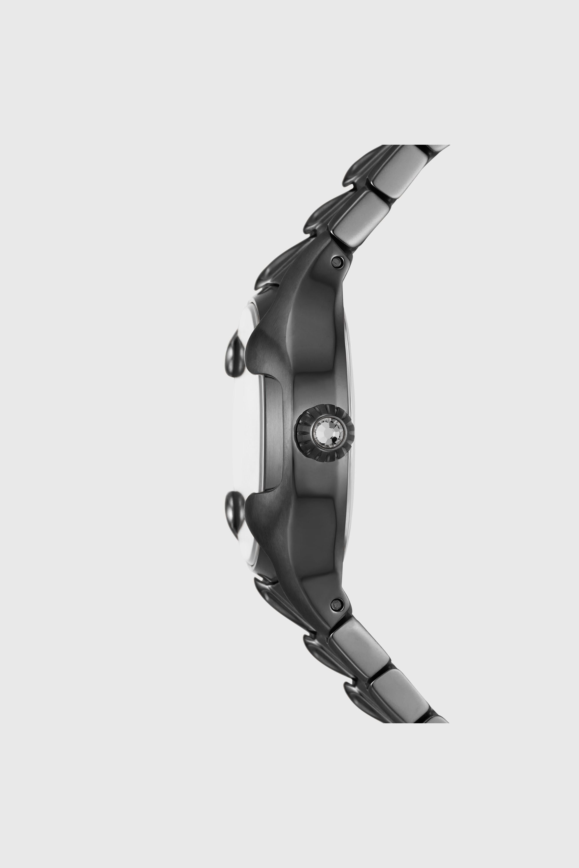 Diesel - DZ5603, Female's Vert three-hand gunmetal stainless steel watch in ダークグレー - 3