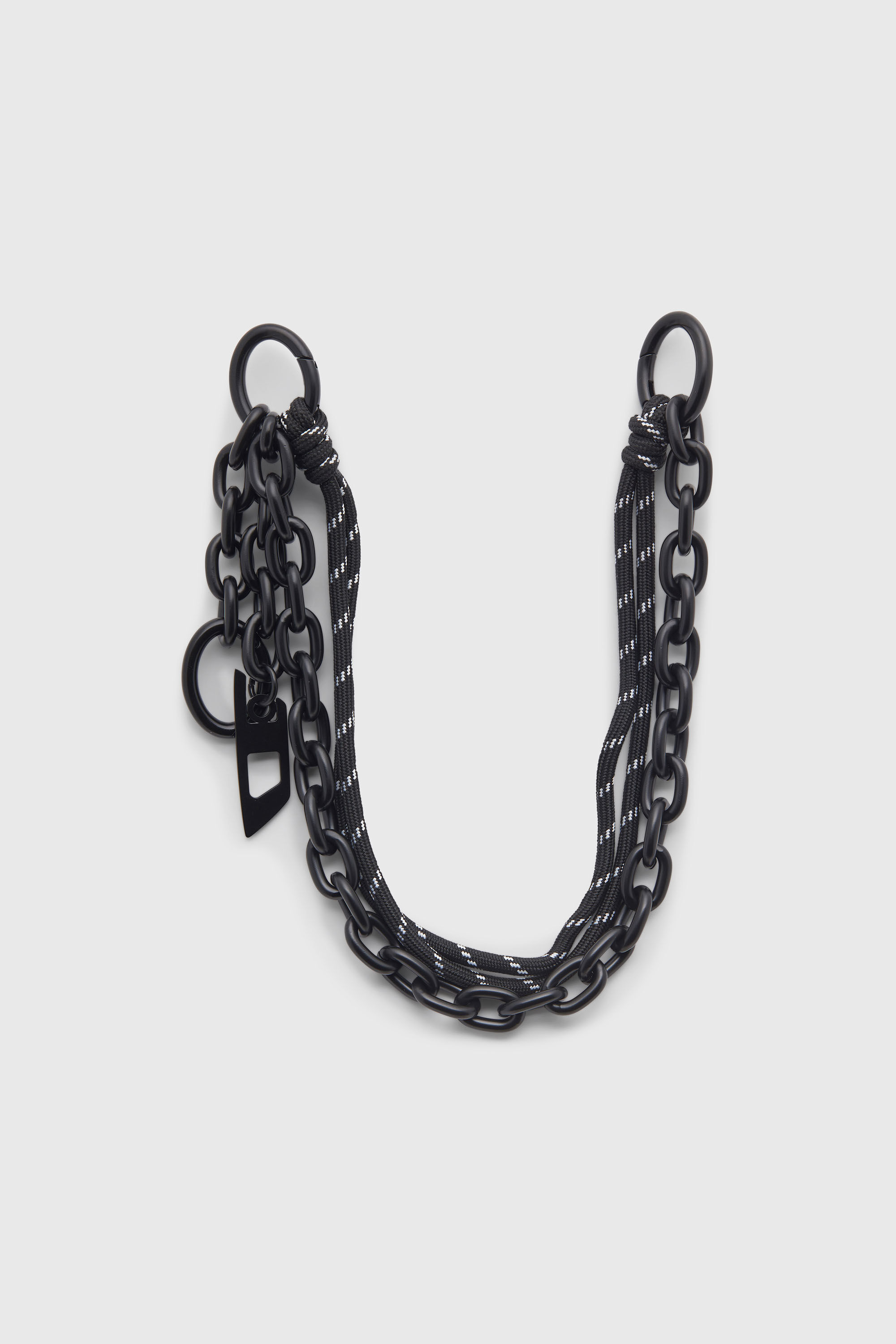 Diesel - CHAIN-D L, Unisex's Charm in chain and rope in ブラック - 1