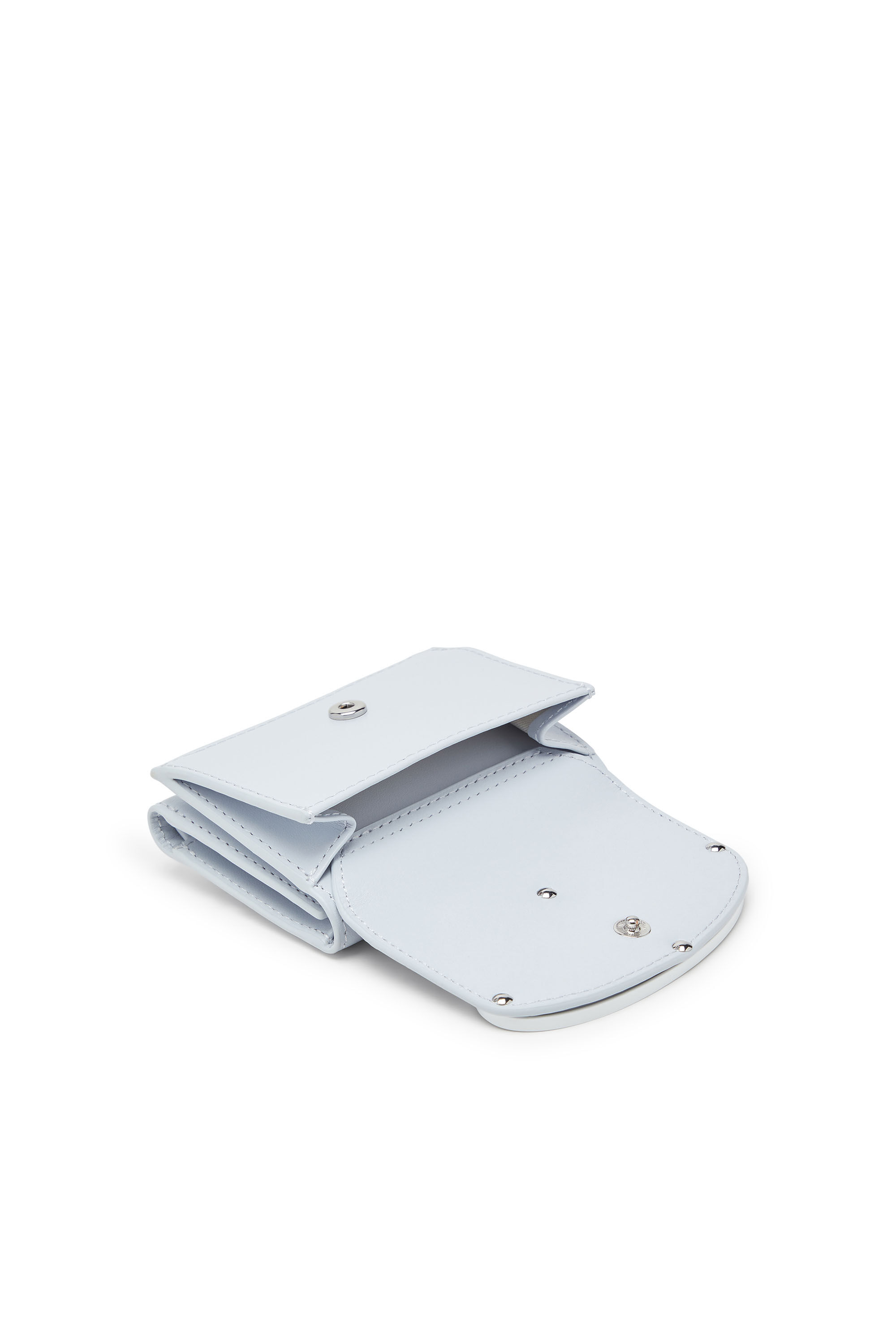 1DR TRI FOLD COIN XS II Tri-fold wallet in pastel leather｜ブルー