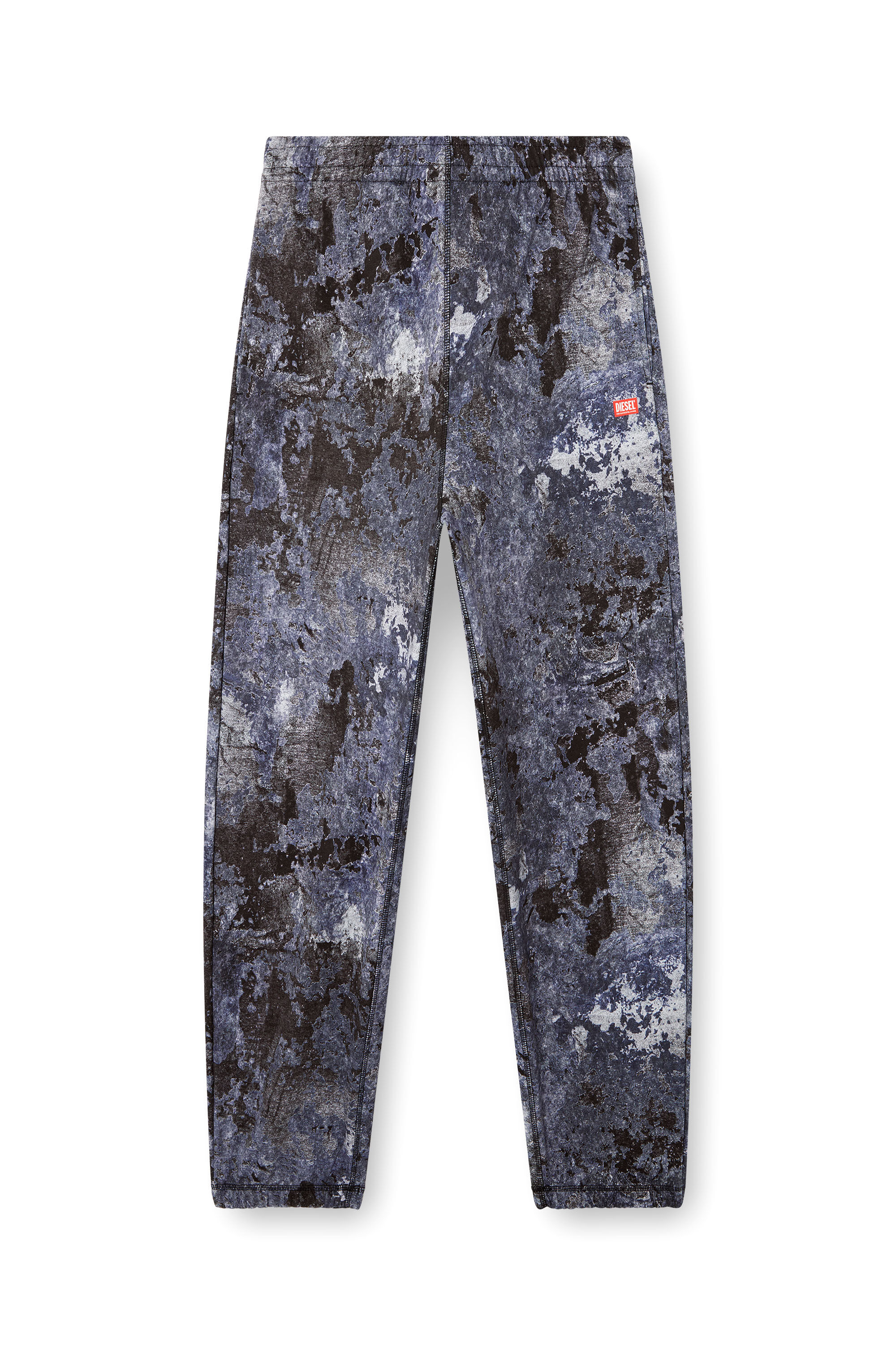 Diesel - P-MARKY-R2, Male's Sweatpants with marble wash treatment in ブルー - 4
