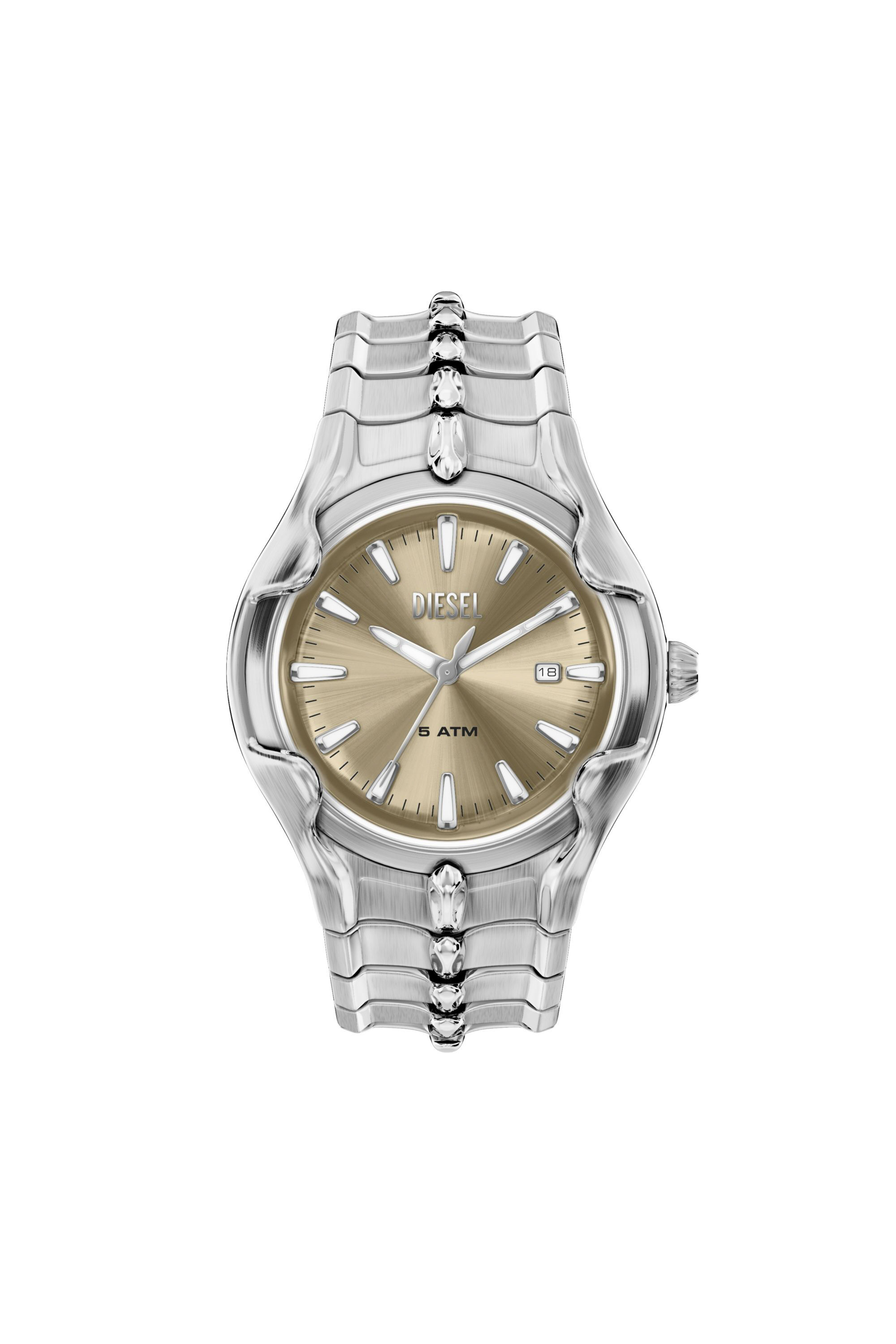 【激レア】ディーゼル DZ-4062 イエロー シルバー 【2-B-③】 DZ2234 WATCH Vert Stainless Steel Watch｜シルバー｜メンズ｜DIESEL
