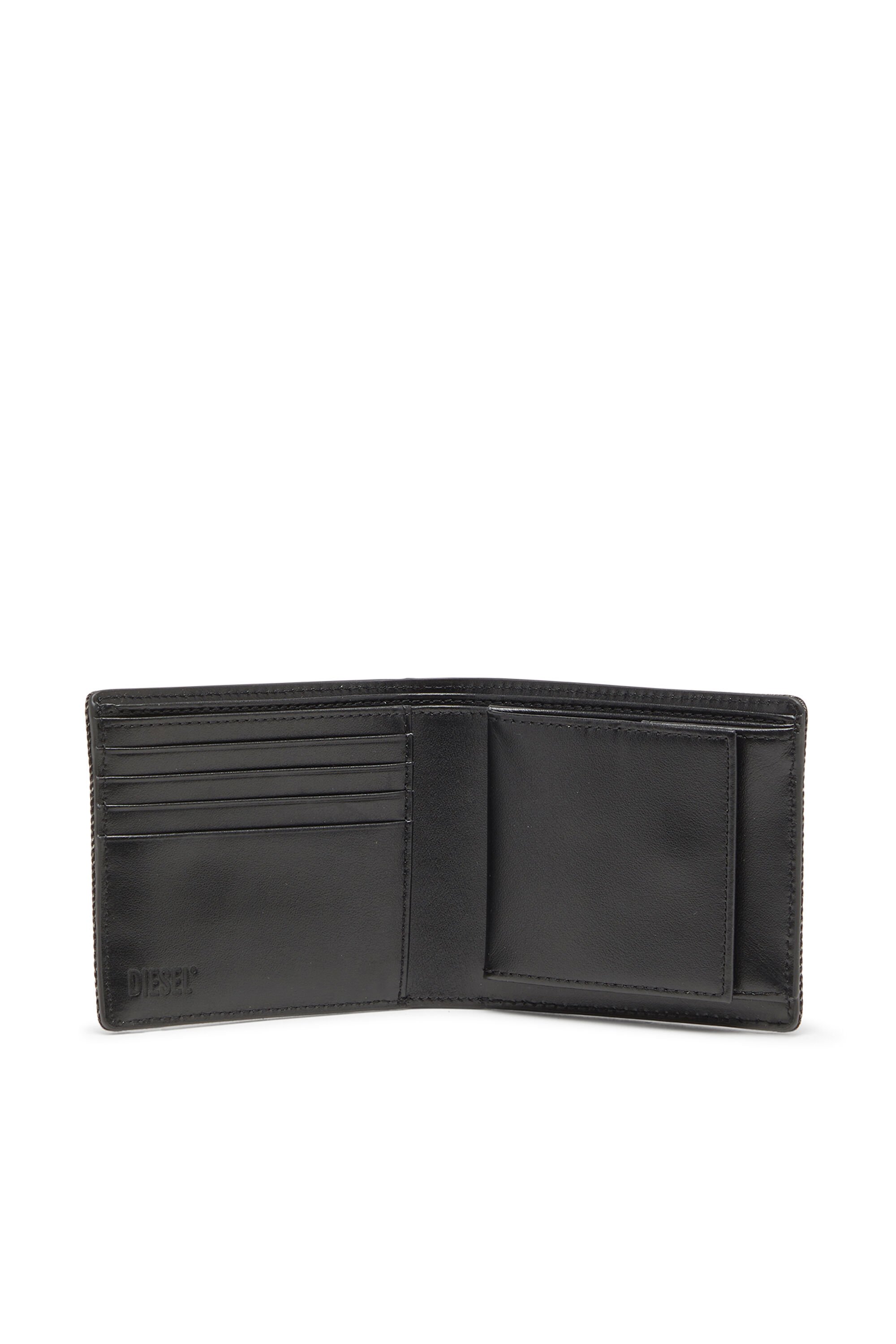 Diesel - 1DR BI FOLD COIN S 3D, Unisex's Wallet in washed denim in ダークグレー - 3