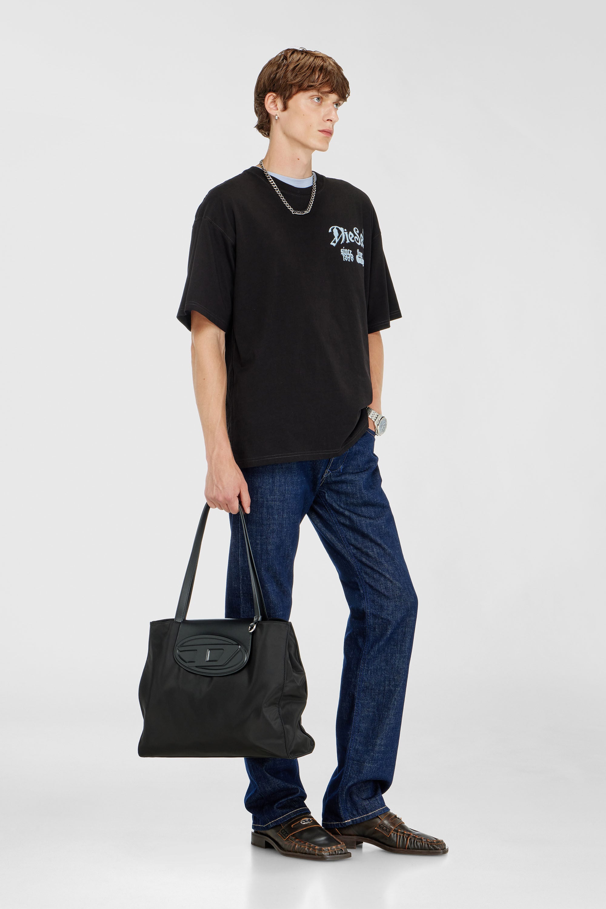 Diesel - T-BOXT-AA2, Male's Tシャツ in ブラック - 1