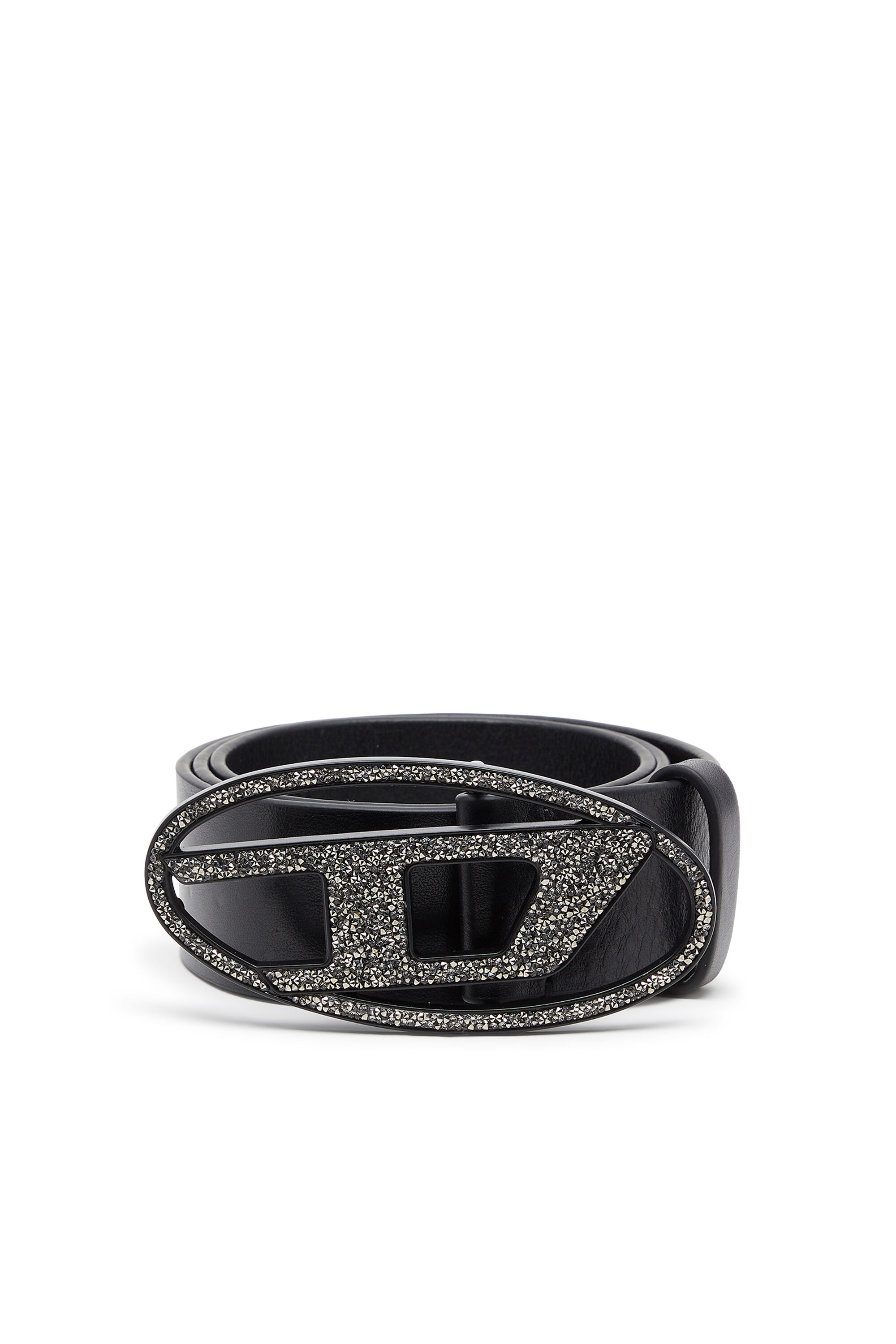 Diesel - B-1DR LTH CRISTAL ROCK, Female's レザーベルト in ブラック - 1