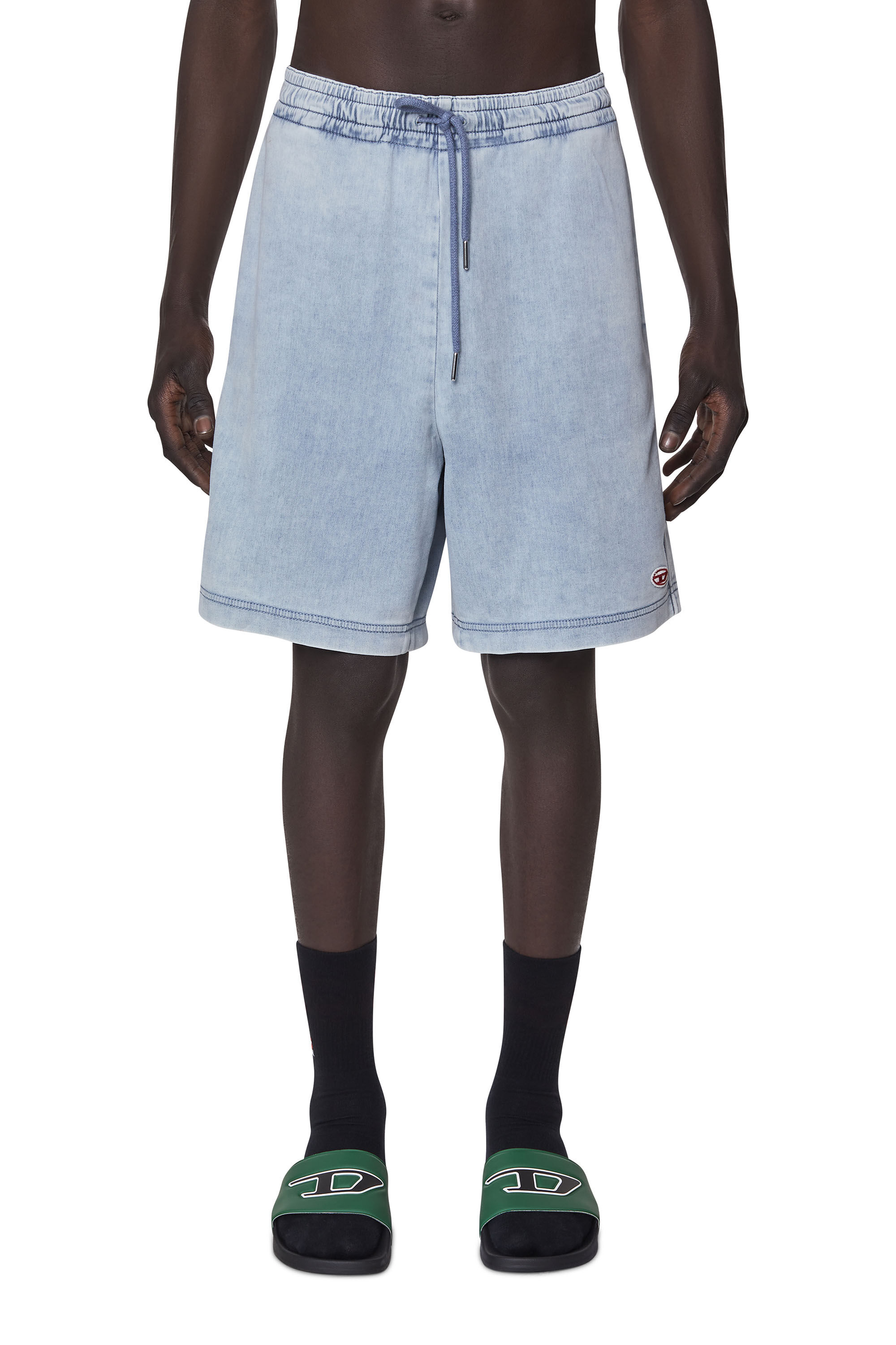 Diesel - D-BOXY TRACK DENIM SHORTS,  - Image 3