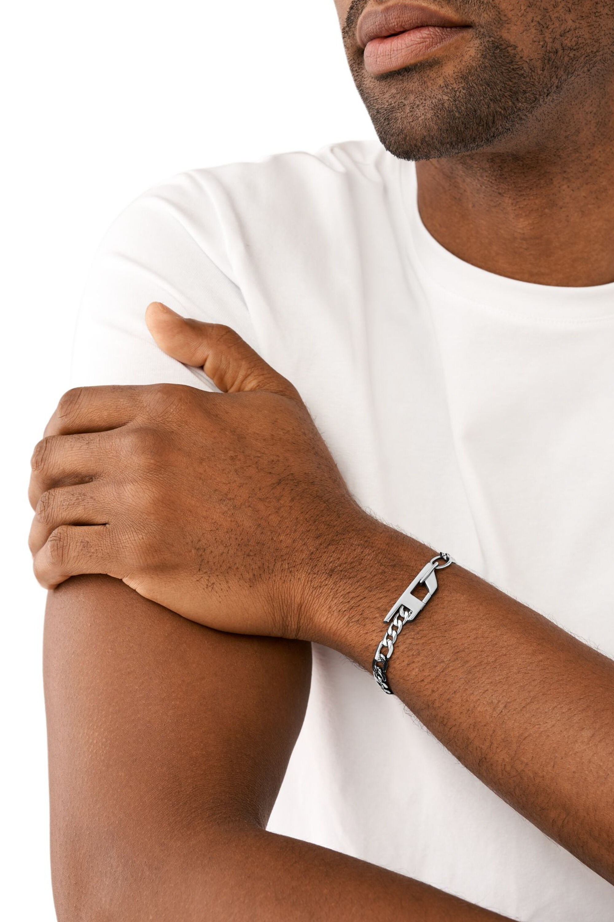 Diesel - DX1496, Unisex's Stainless steel chain bracelet in シルバー - 3