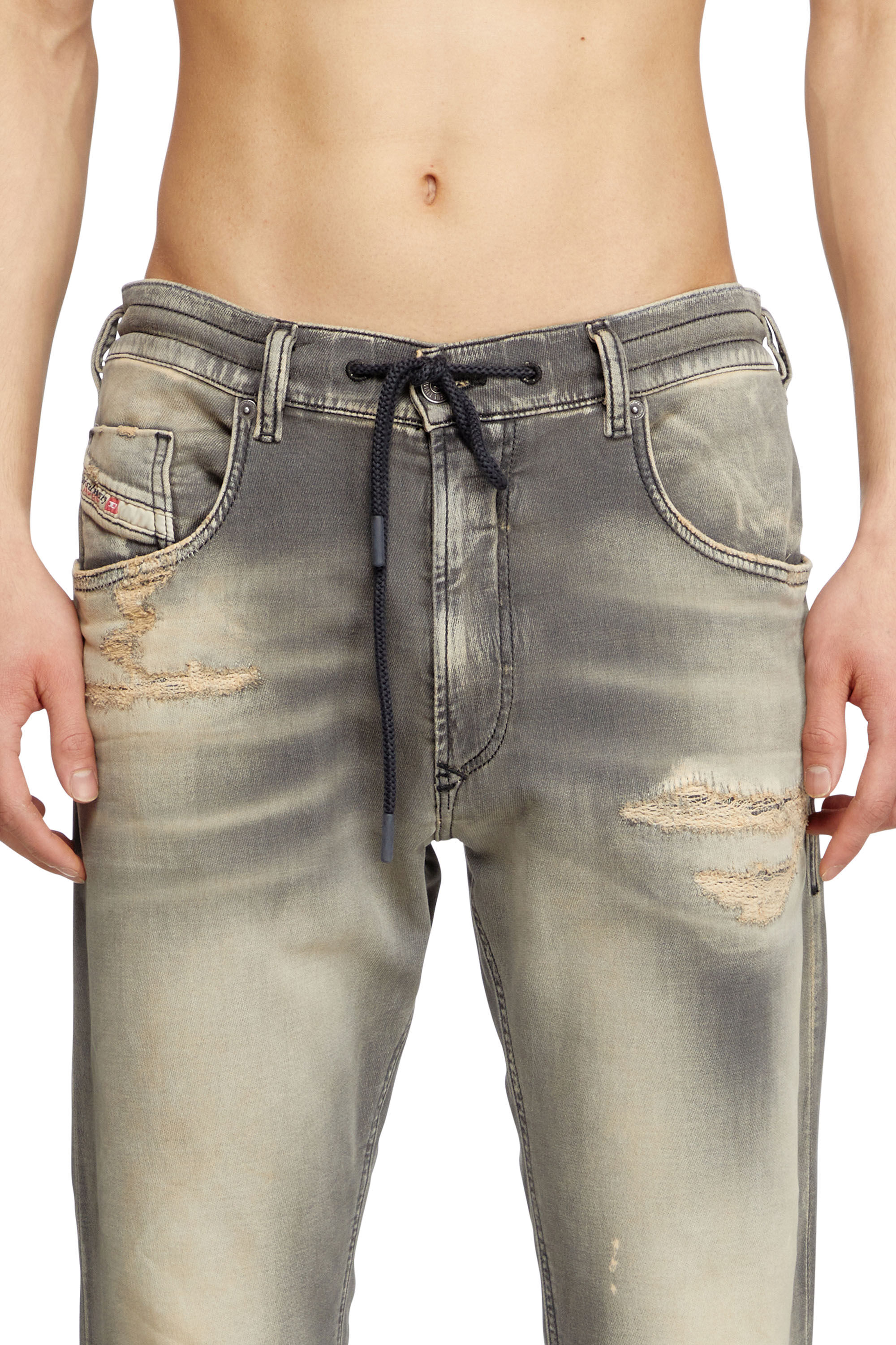 Diesel - Male's Regular 2030 D-Krooley Joggjeans® 068PF, ライトグレー - 5