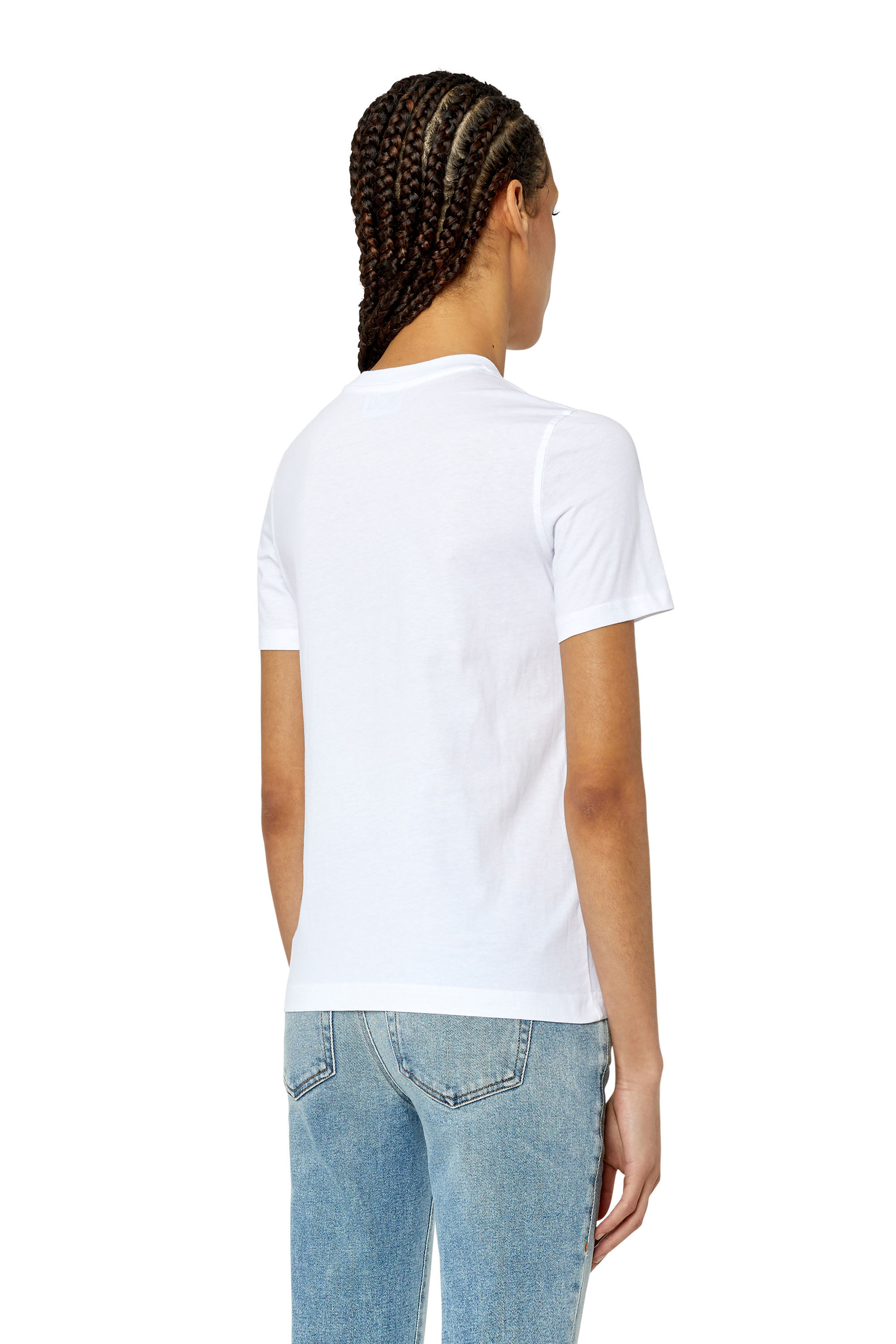 Diesel - T-REG-G11, Female's 半袖Tシャツ トップス ロゴ in ホワイト - 4