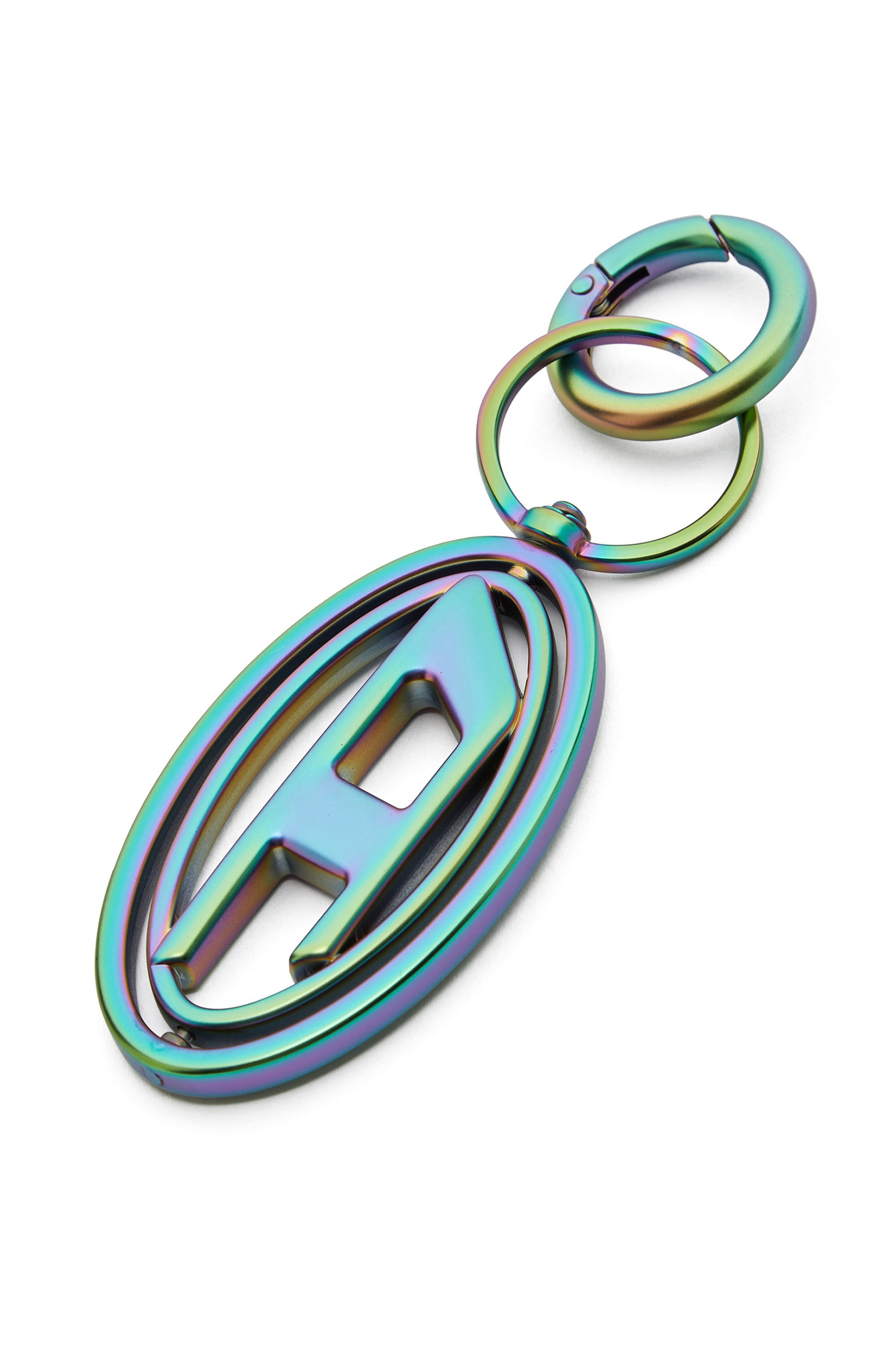 Diesel - 1DR KEY, Unisex's 1DR keyring with iridescent finish in グリーン/ブルー - 1