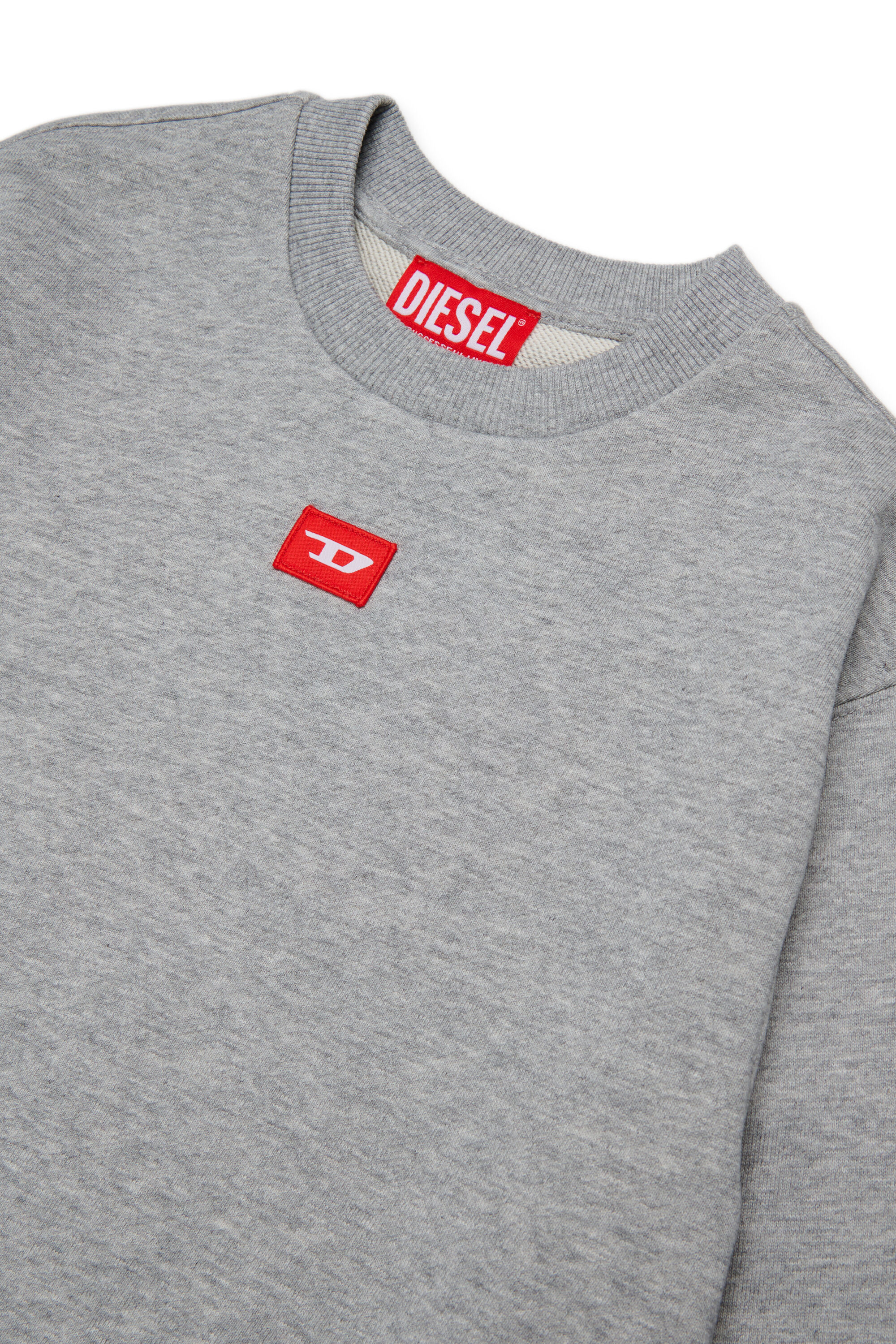 Diesel - SXGIN OVER, Unisex's Sweatshirt small logo patch in グレー - 3