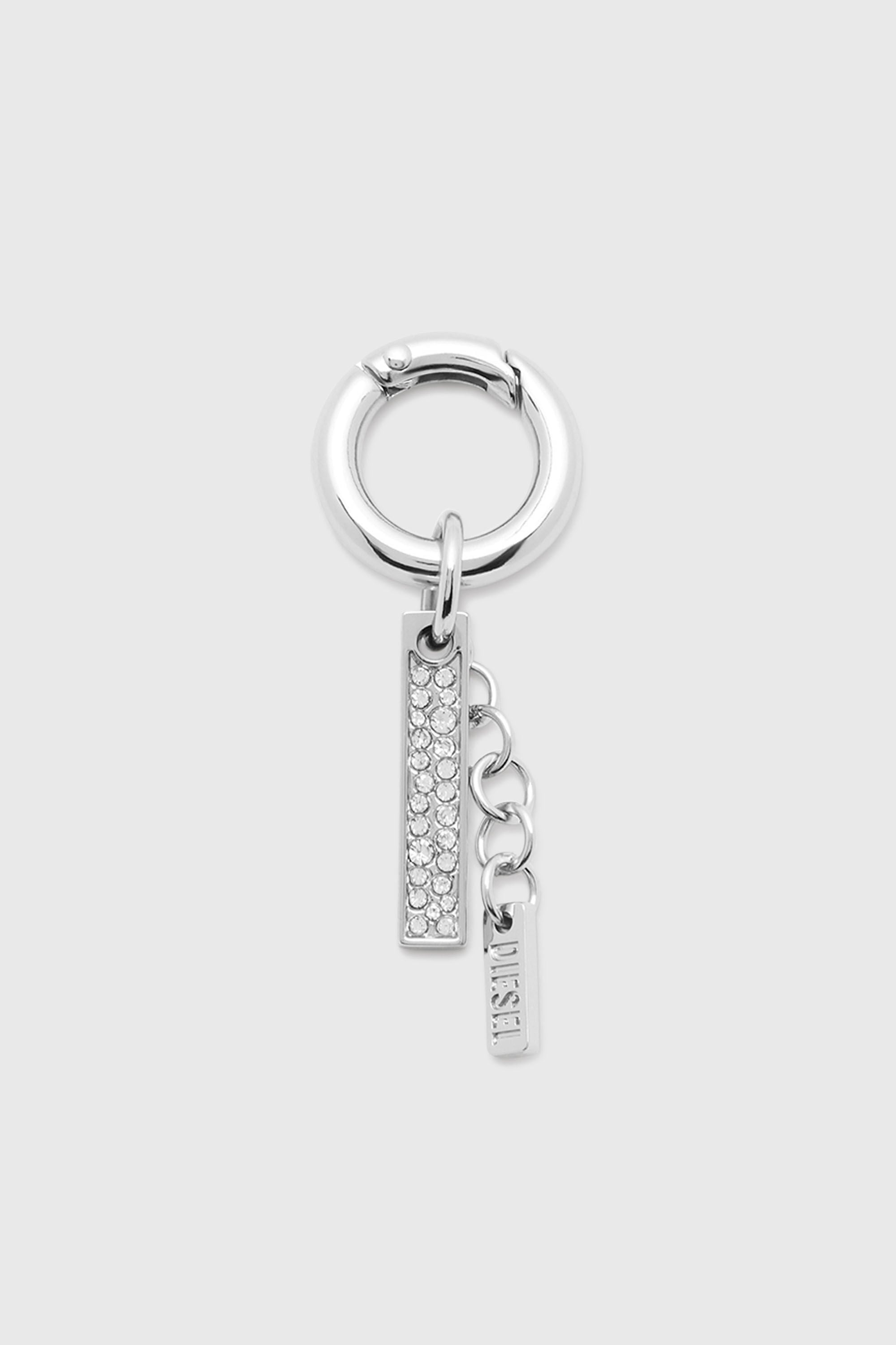 Diesel - CHARM-I, Unisex's Charm with rhinestone pendant in シルバー - 1