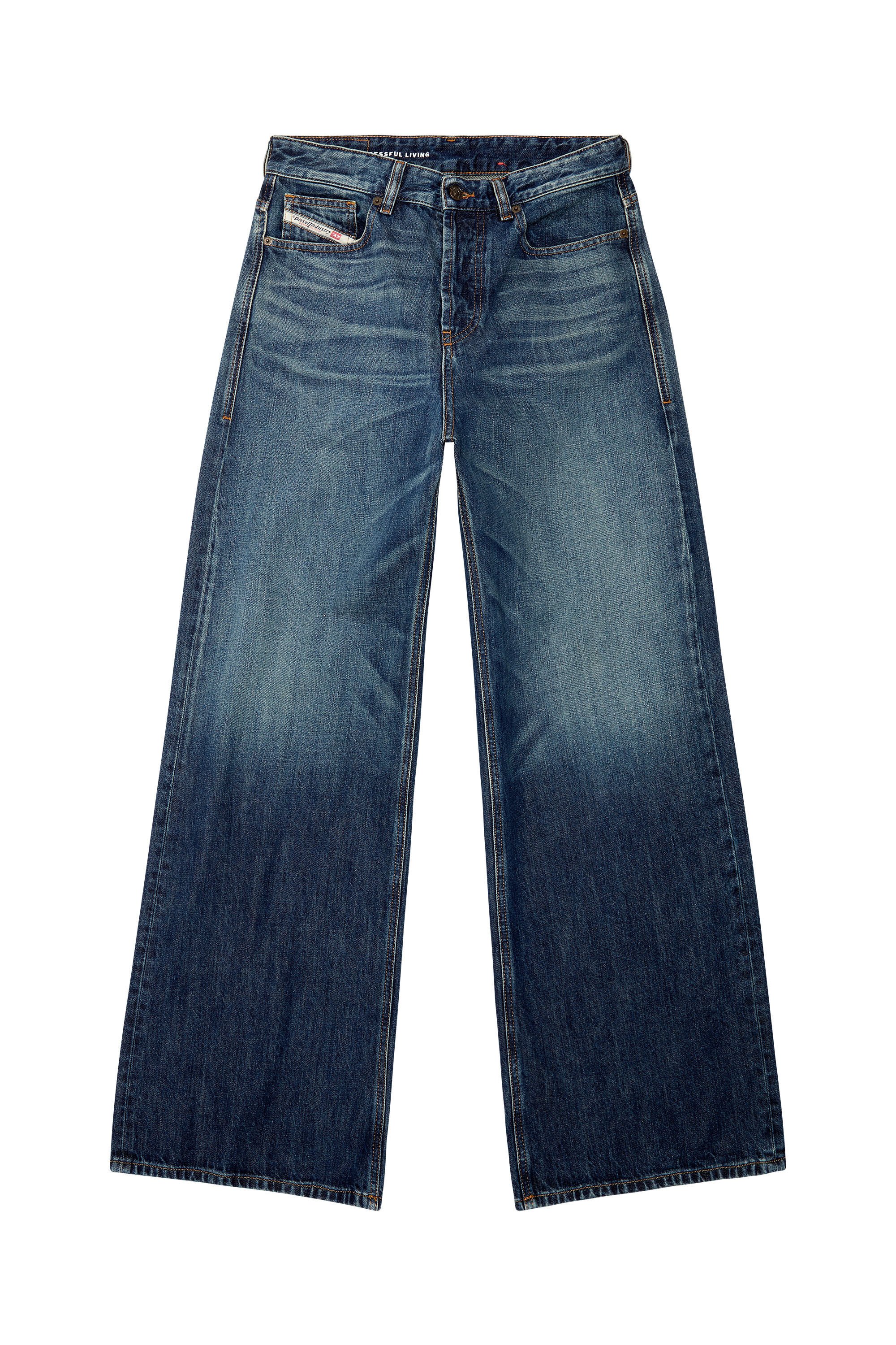 Diesel - Female's Relaxed Jeans 1996 D-Sire 09H59, ダークブルー - 2