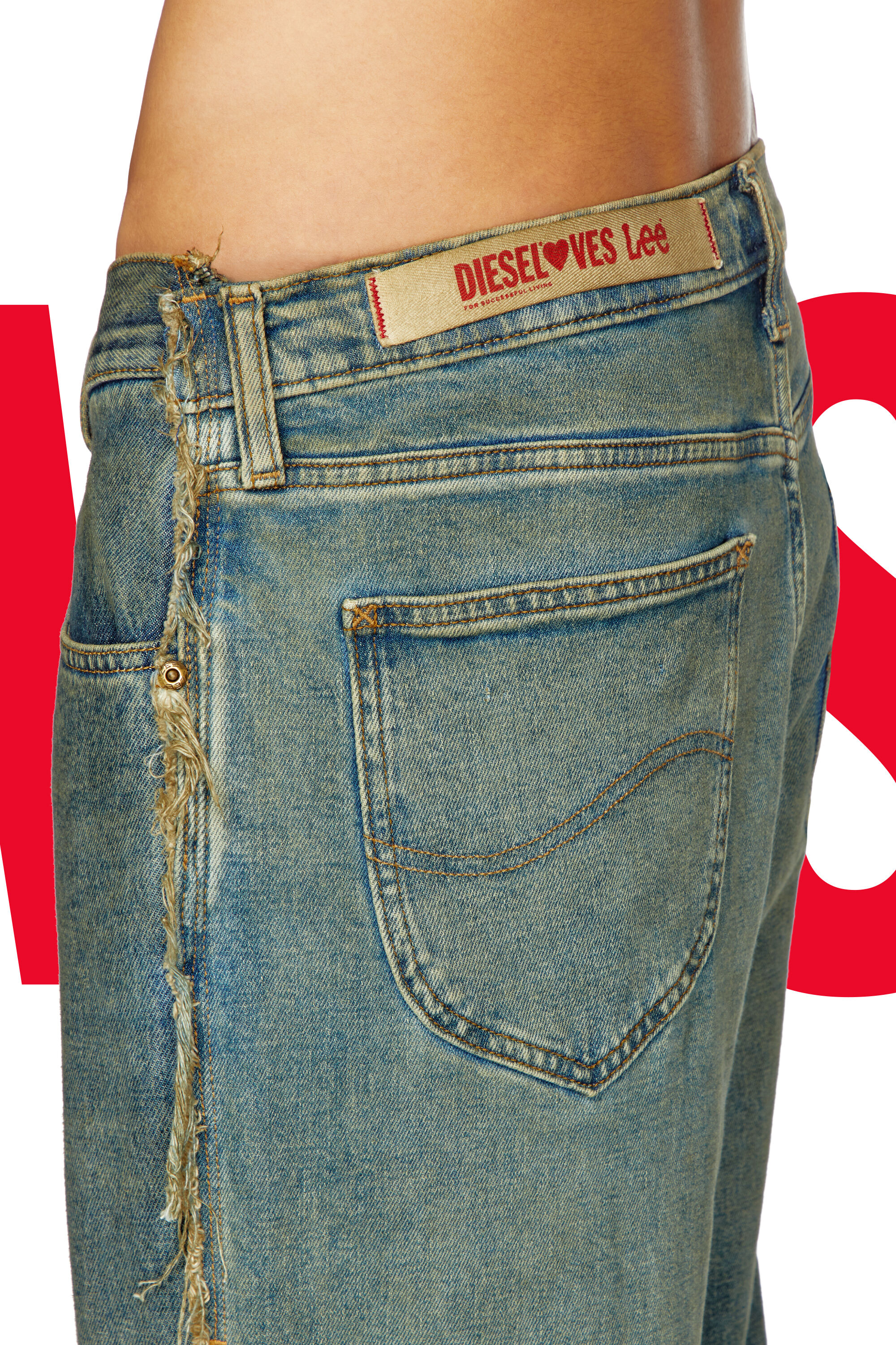 Diesel - Male's Regular Jeans Dieseloves 03 09M98, ダークブルー - 4