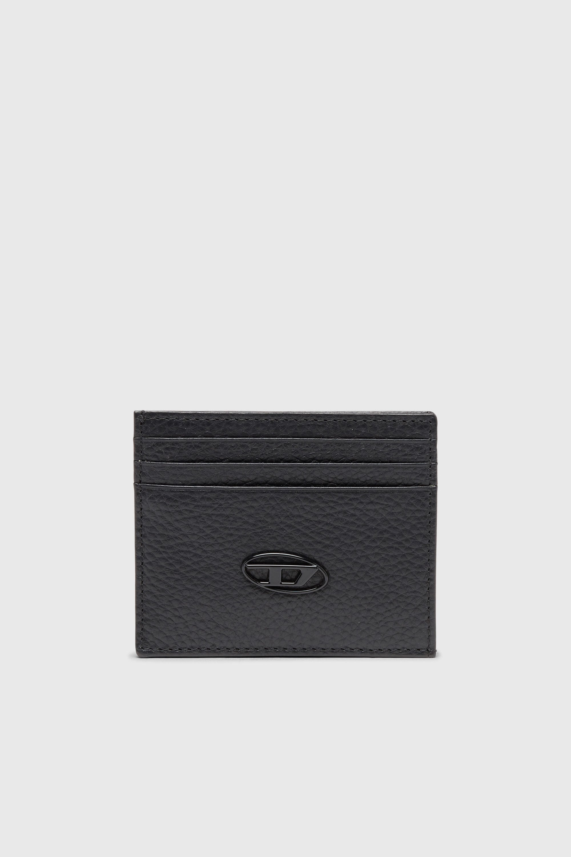Diesel - CARD CASE, Male's カウレザーカードケース in ブラック - 1