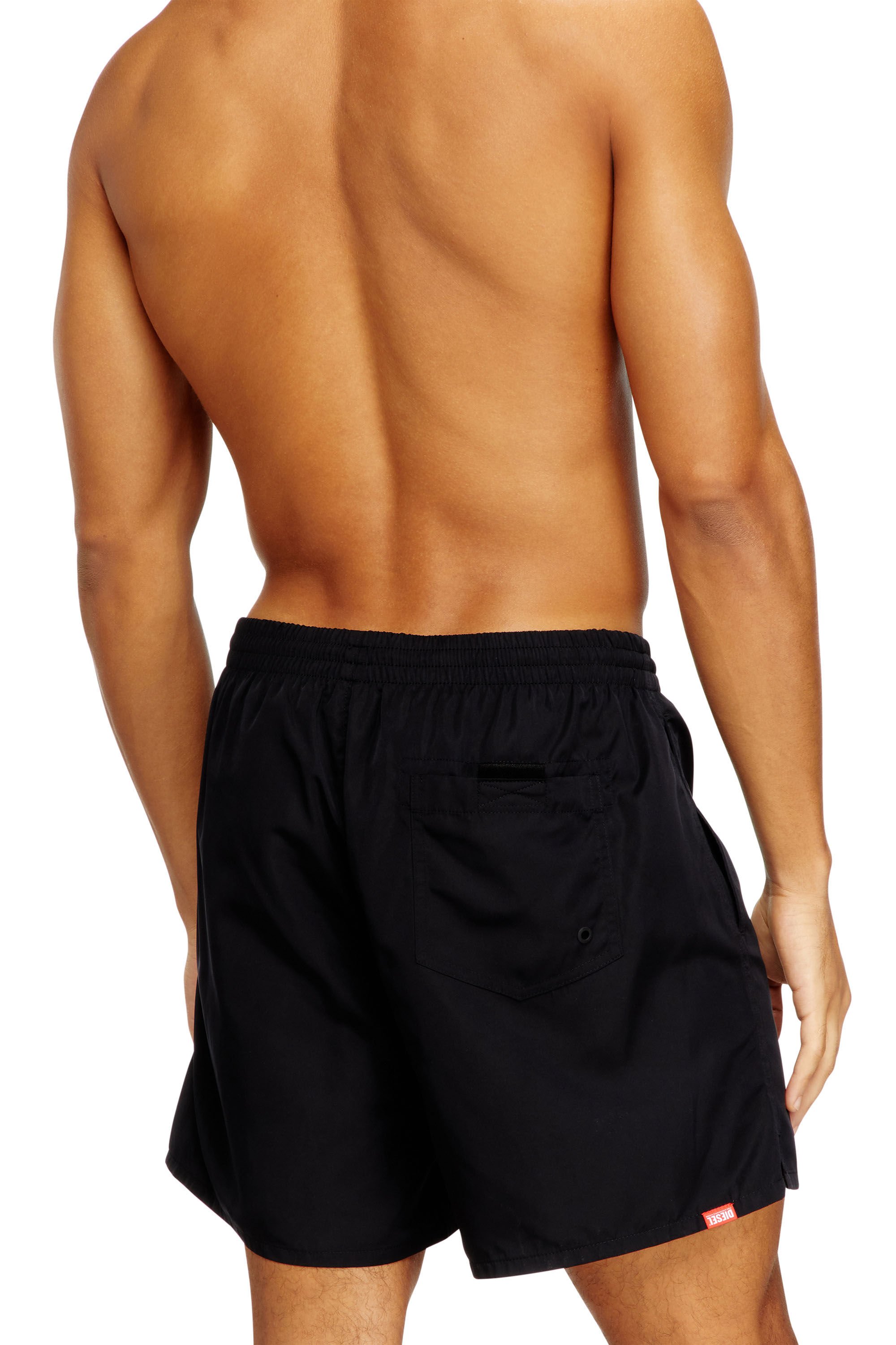 Diesel - SOCCER-41-D-CORE, Male's Swim shorts with oversized logo print in ブラック - 3