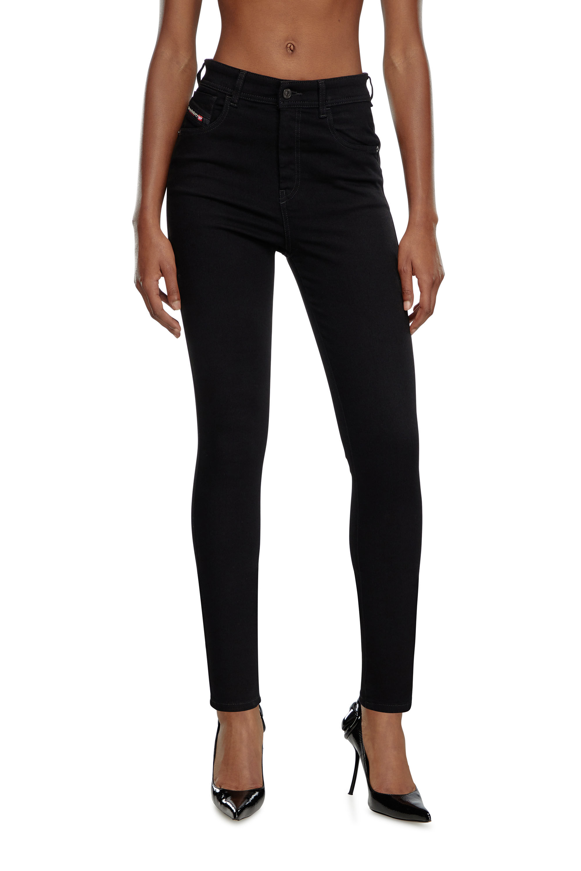 Diesel - Female's Skinny Jeans 1984 Slandy-High 069EF, ブラック/ダークグレー - 3