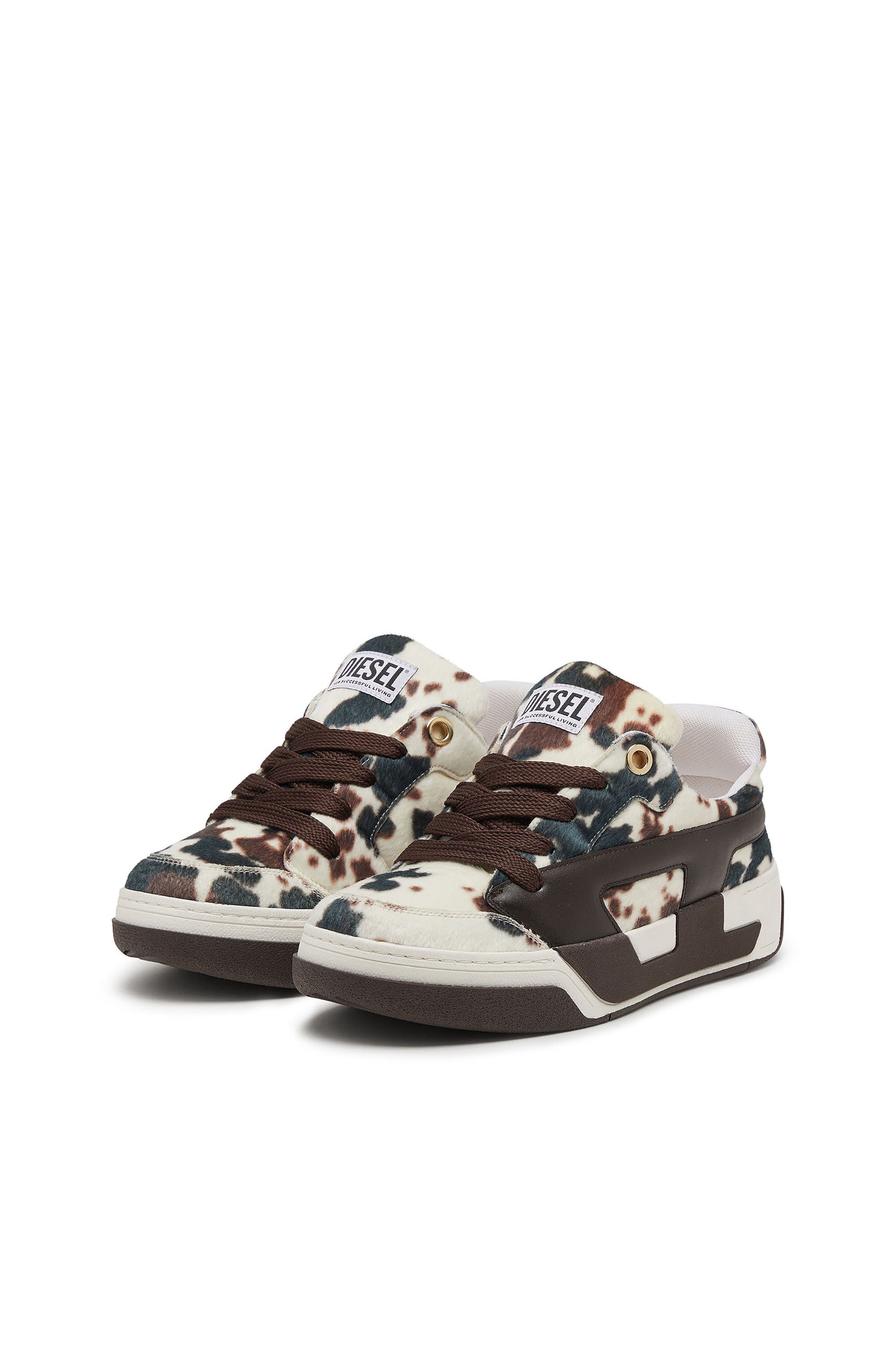 Diesel - S-D-OLLIE LOW W, Female's ローカットスニーカー in ブラウン/ホワイト - 8