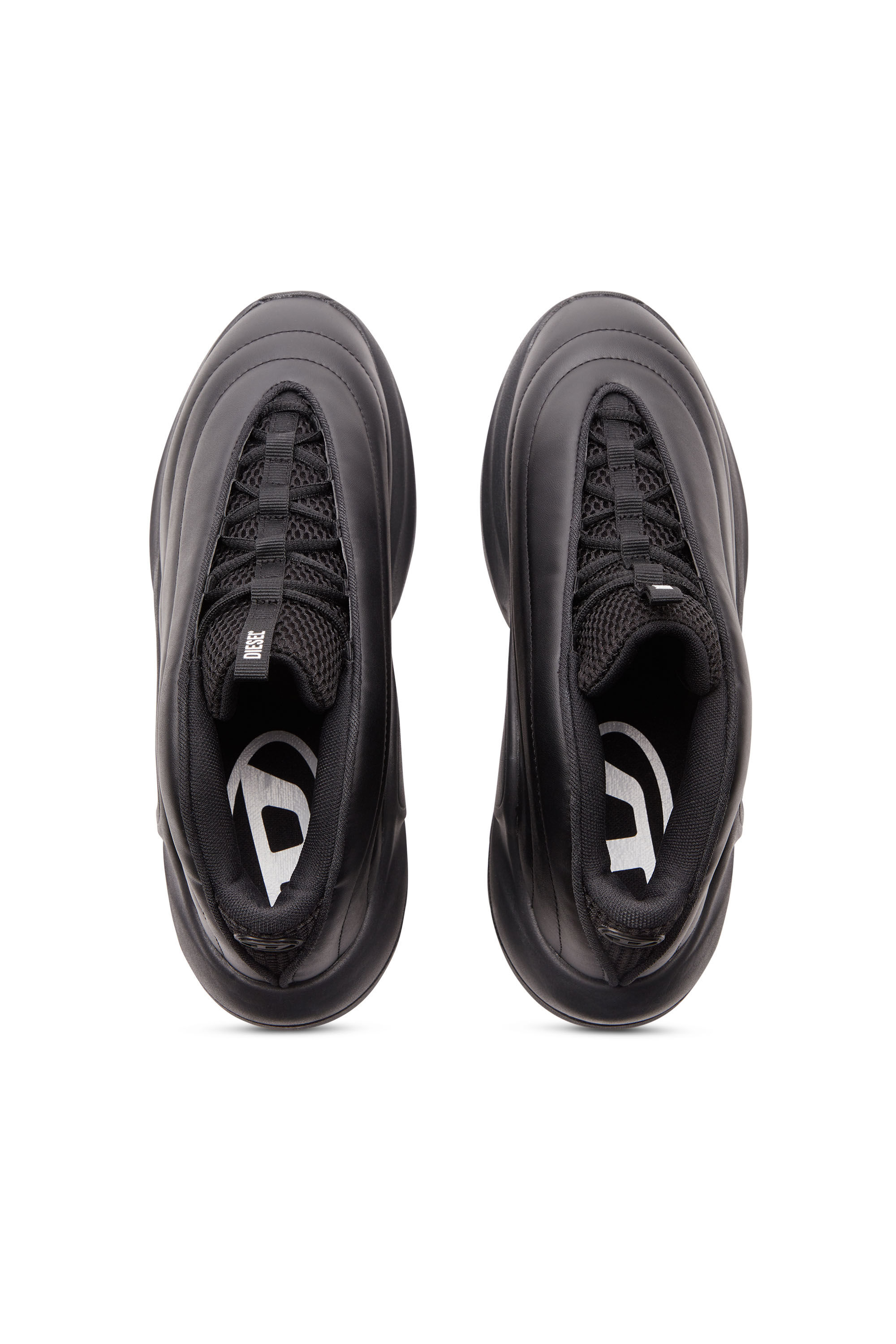 Diesel - S-D-RUNNER X, Unisex's S-D-Runner X-Slip-on sneakers with matte Oval D instep in ブラック - 5