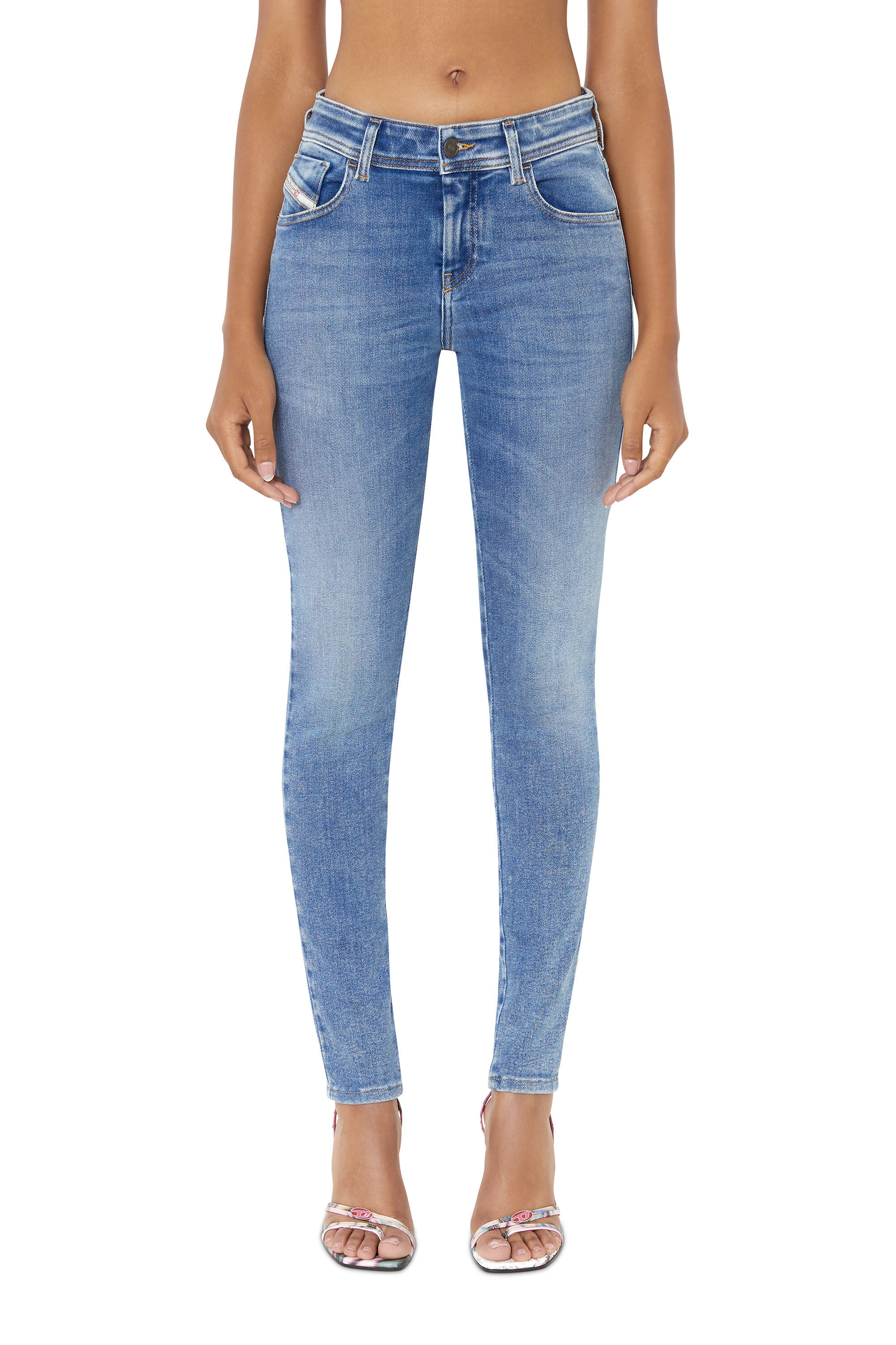 Diesel - Female's Super skinny Jeans 2017 Slandy 09D62, ミディアムブルー - 3