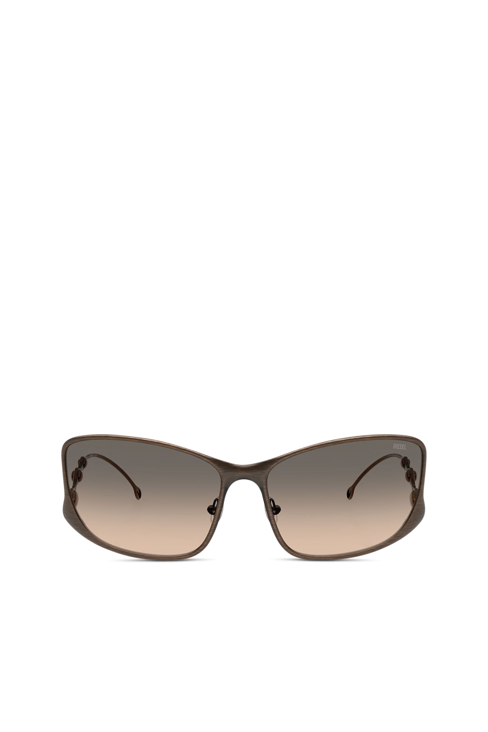 Diesel - 0DL1013, Unisex's Rectangle sunglasses in ブラウン - 1