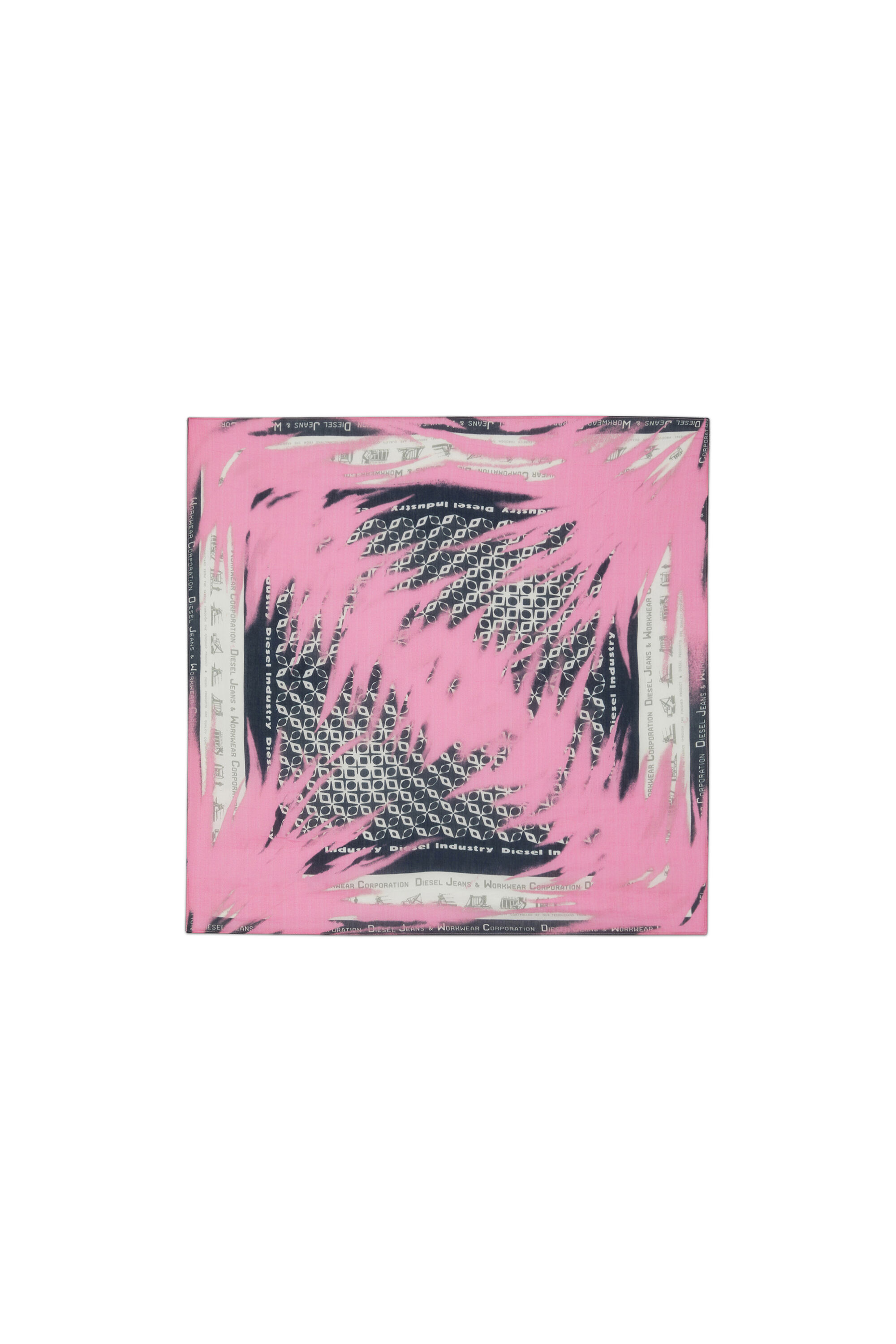 S-NINA Scarf with denim division bandana print｜マルチカラー