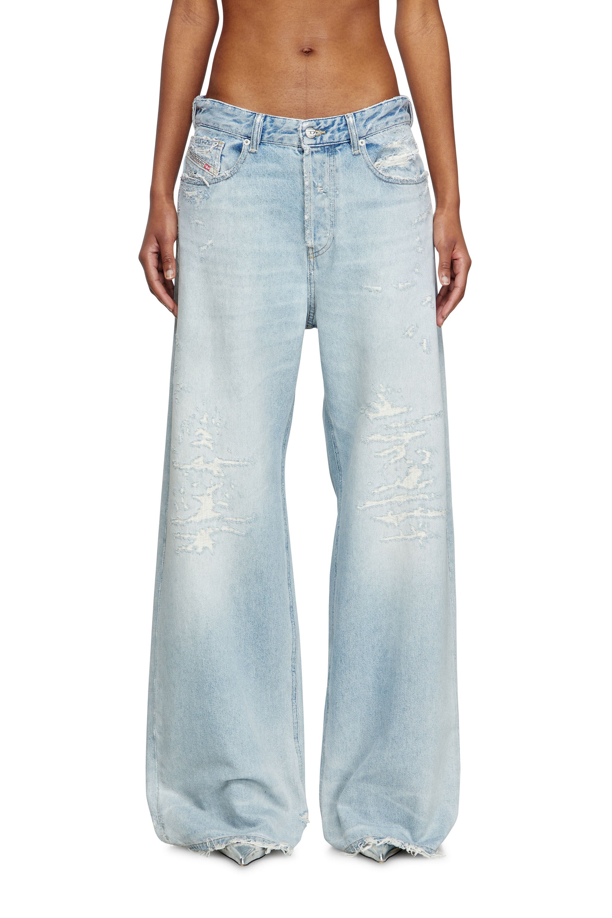 Diesel - Female's Relaxed Jeans 1996 D-Sire 09M53, ライトブルー - 3
