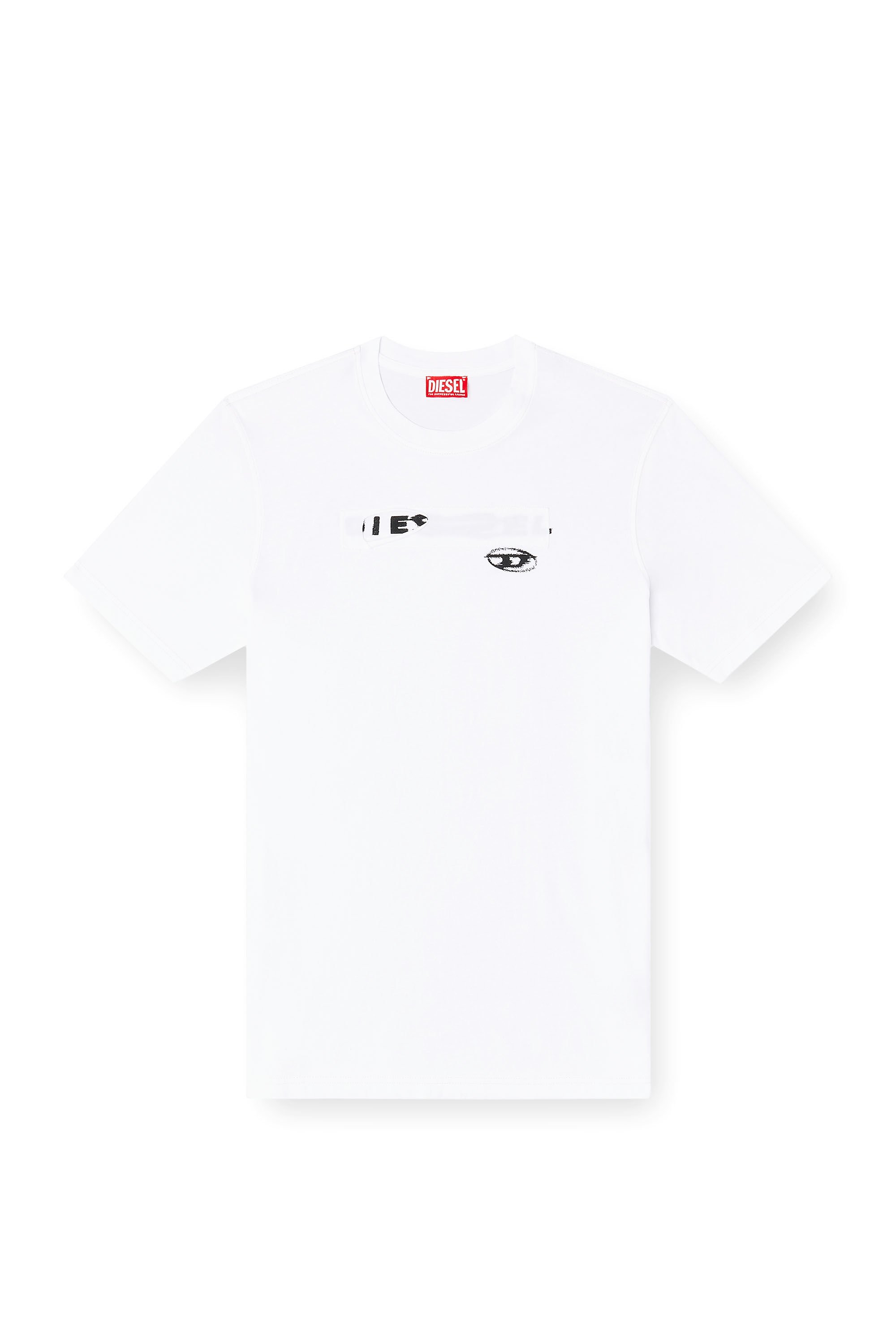 Diesel - T-ADJUST-V8, Male's Tシャツ in ホワイト - 2