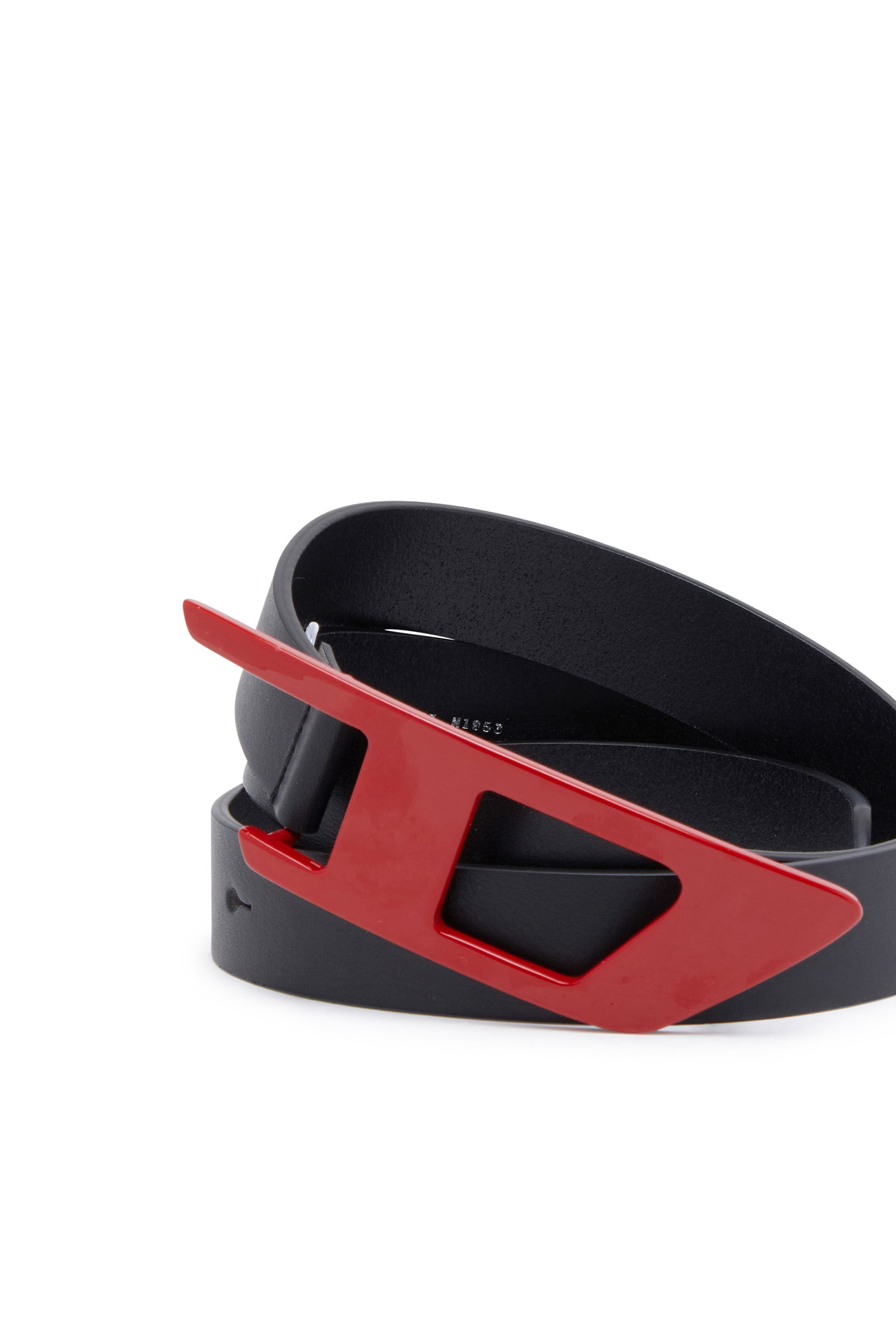 B-DLOGO II Slim leather belt with D buckle｜マルチカラー
