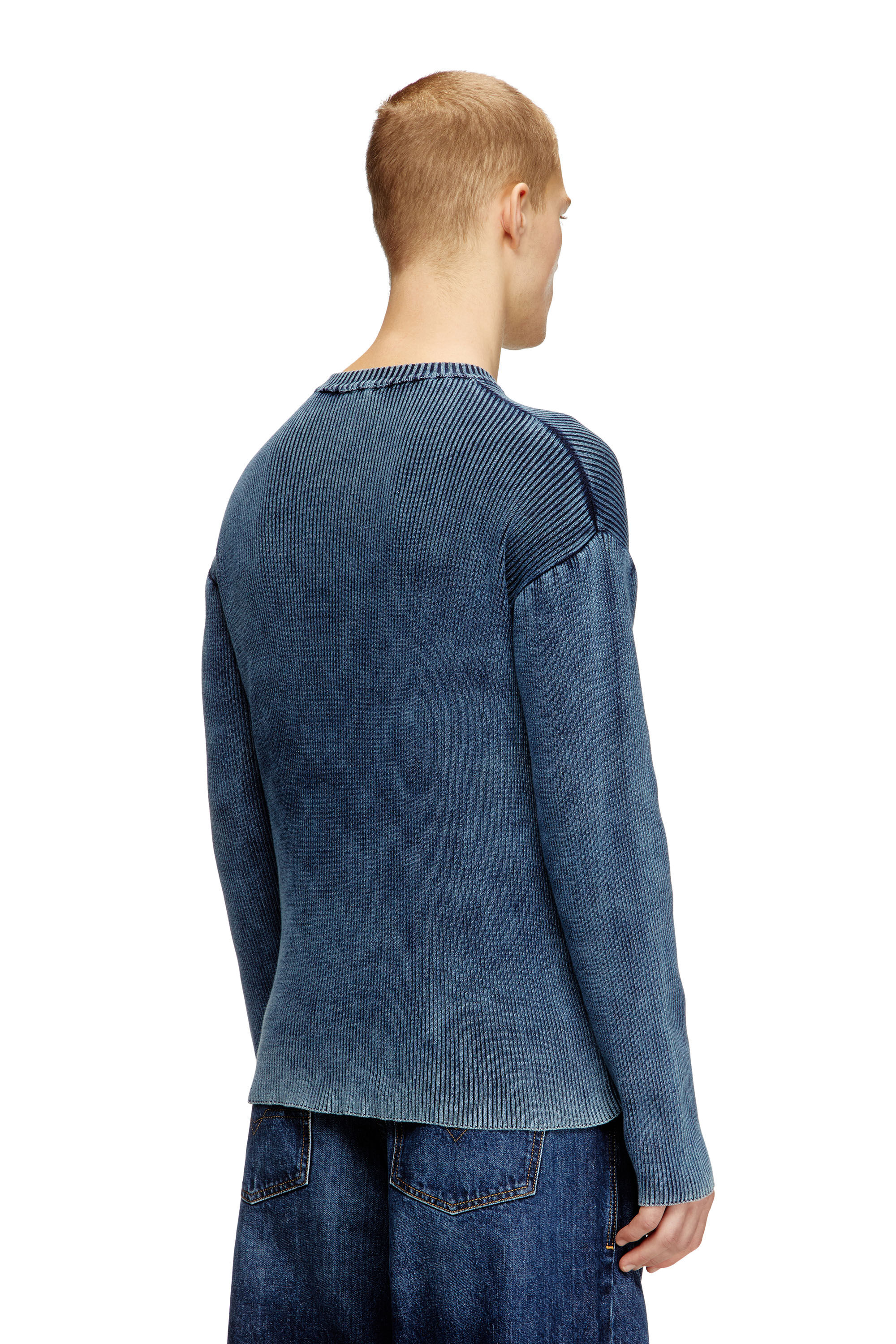 Diesel - K-DARREN-D, Male's プルオーバーニット in ブルー - 5