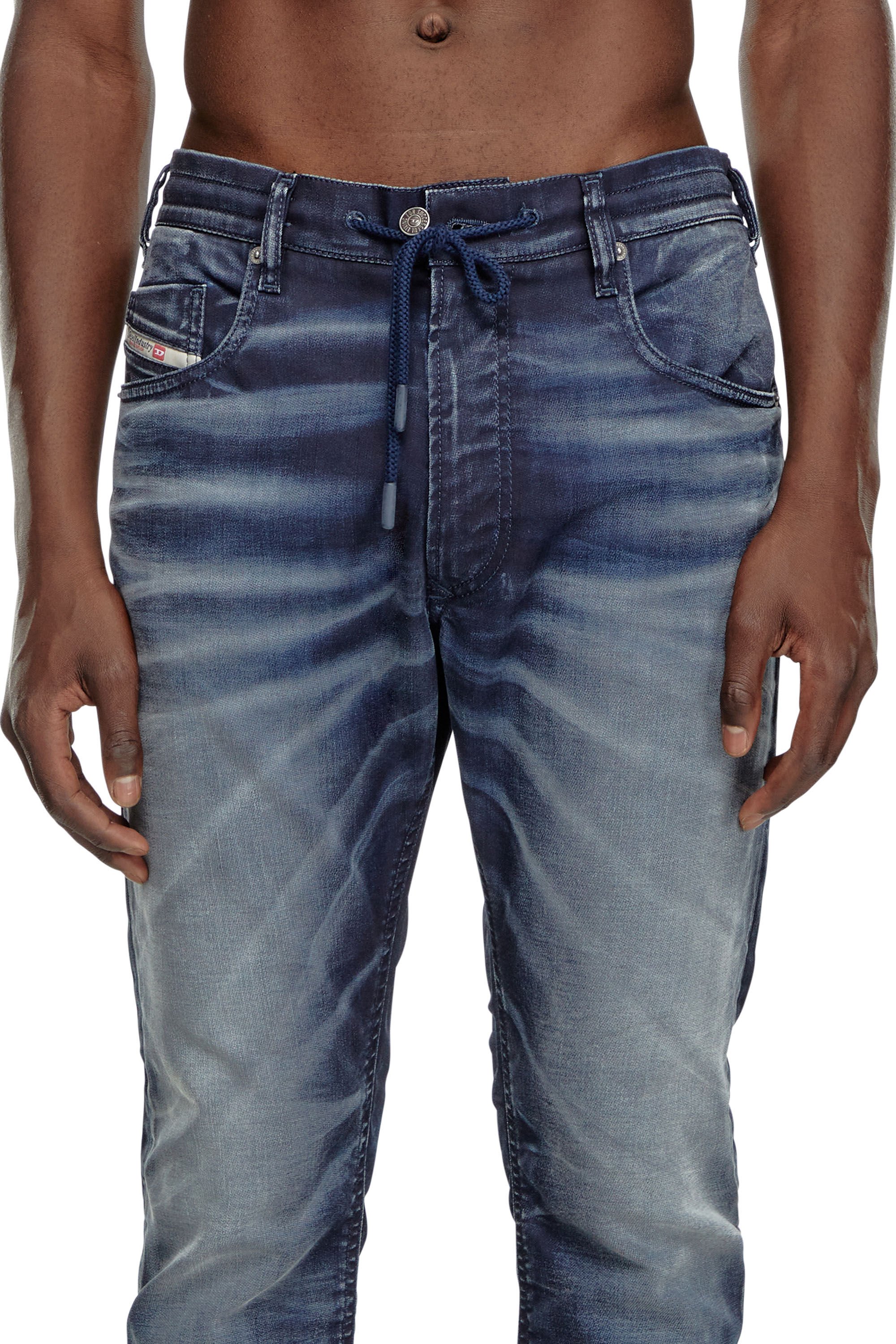 Diesel - Male's Regular 2030 D-Krooley Joggjeans® 068MD, ダークブルー - 5