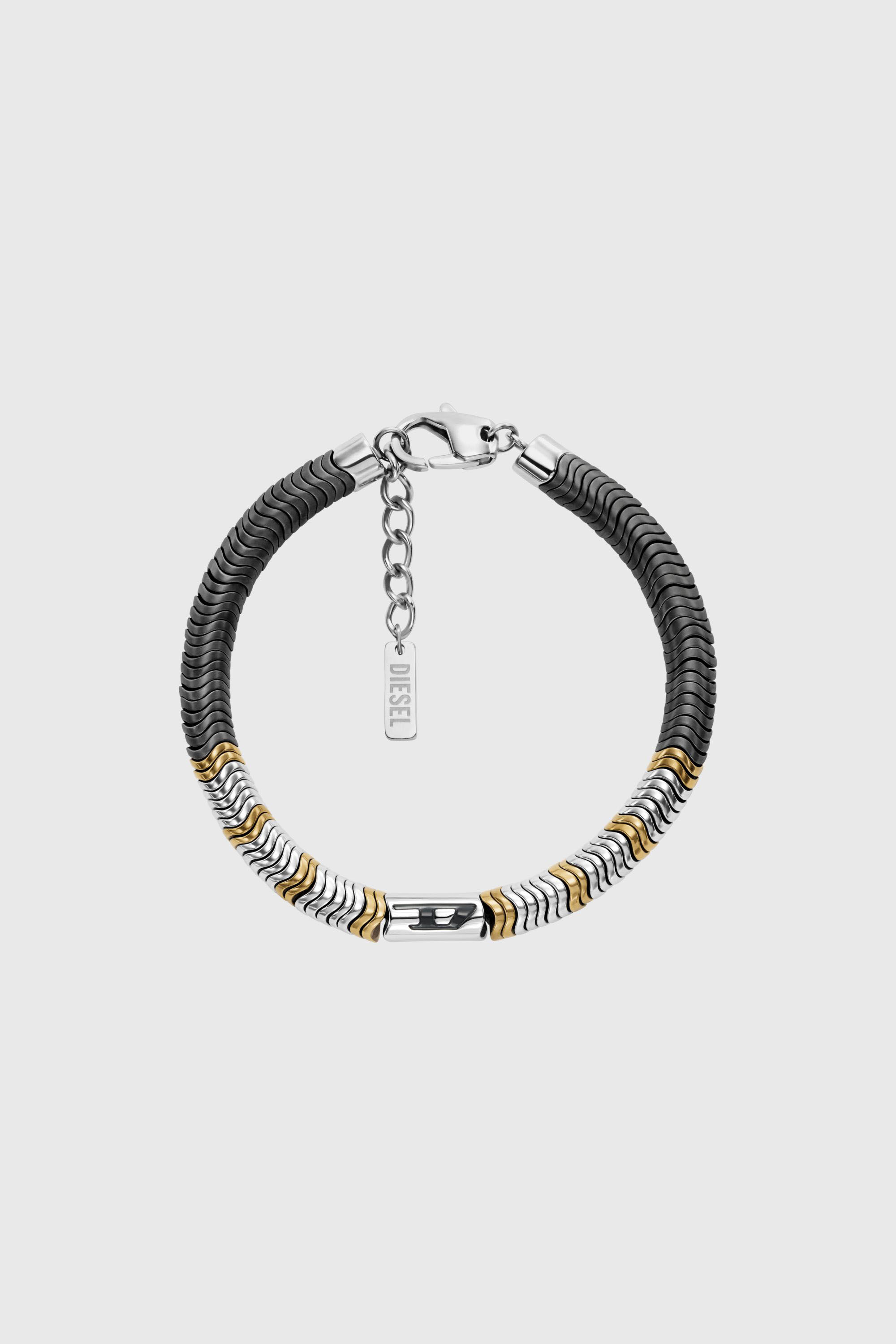 Diesel - DX1573931 JEWEL, Unisex's ブレスレット in シルバー/ブラック - 1