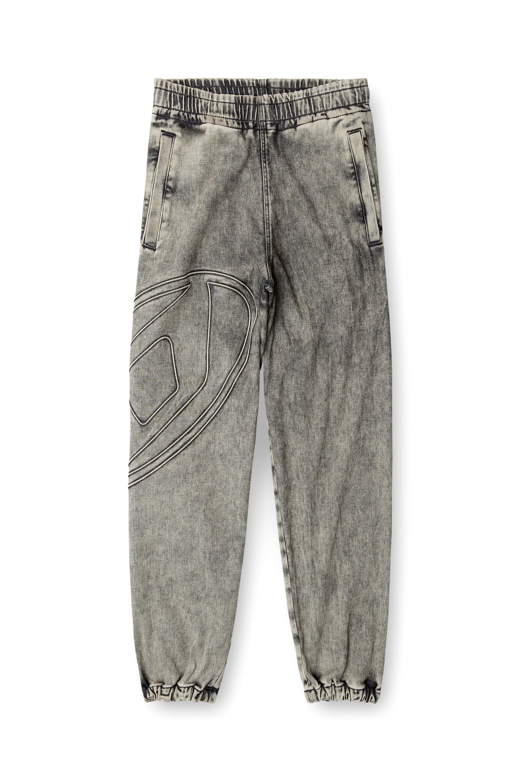 Diesel - Unisex's Slim D-Pint Track Denim 0ABDA, ブラック/ダークグレー - 2